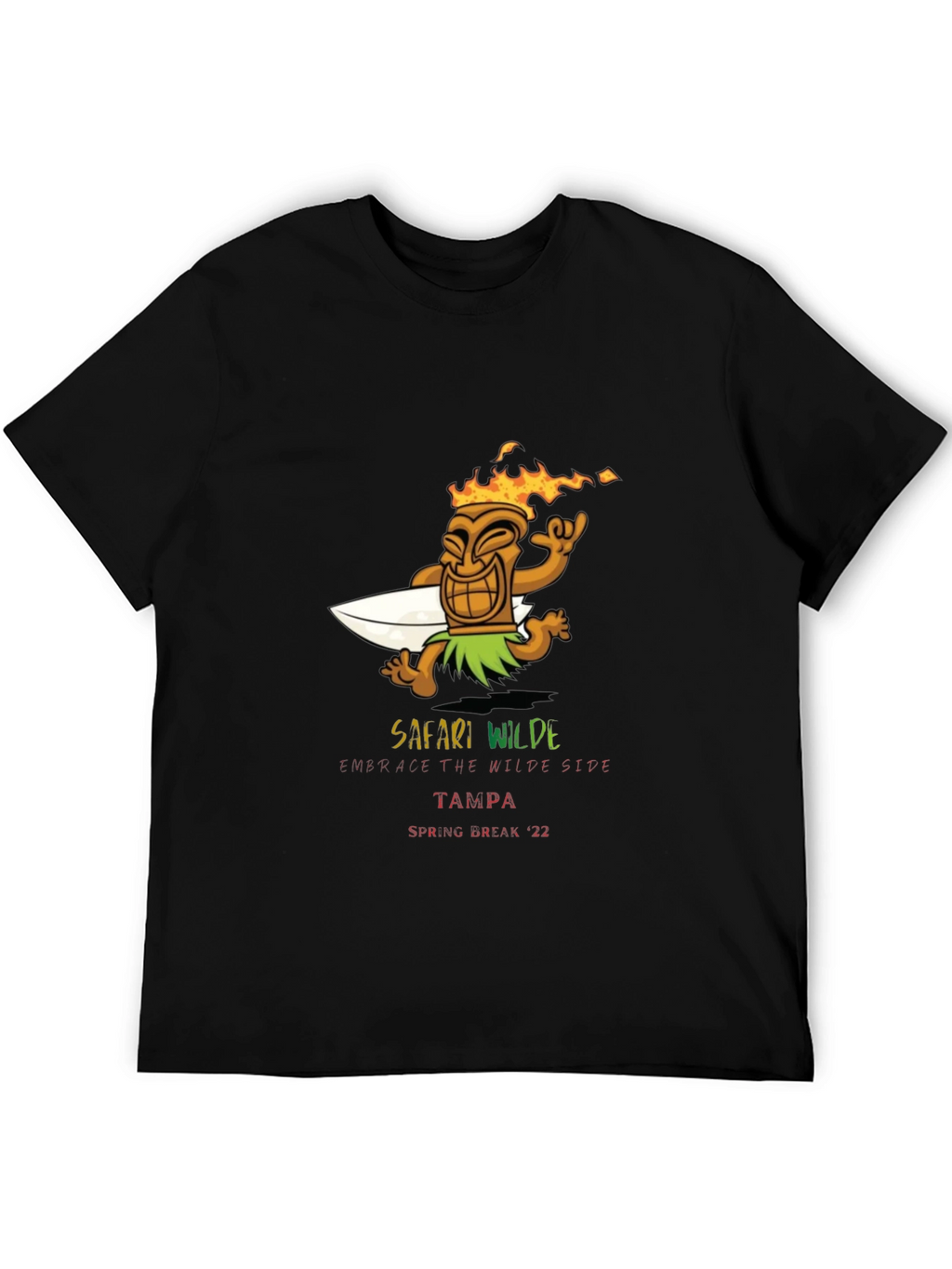 Safari Wilde Tampa Spring Break 22 Black T-Shirt