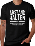 Abstand Halten T-Shirt: Social Distance Humor