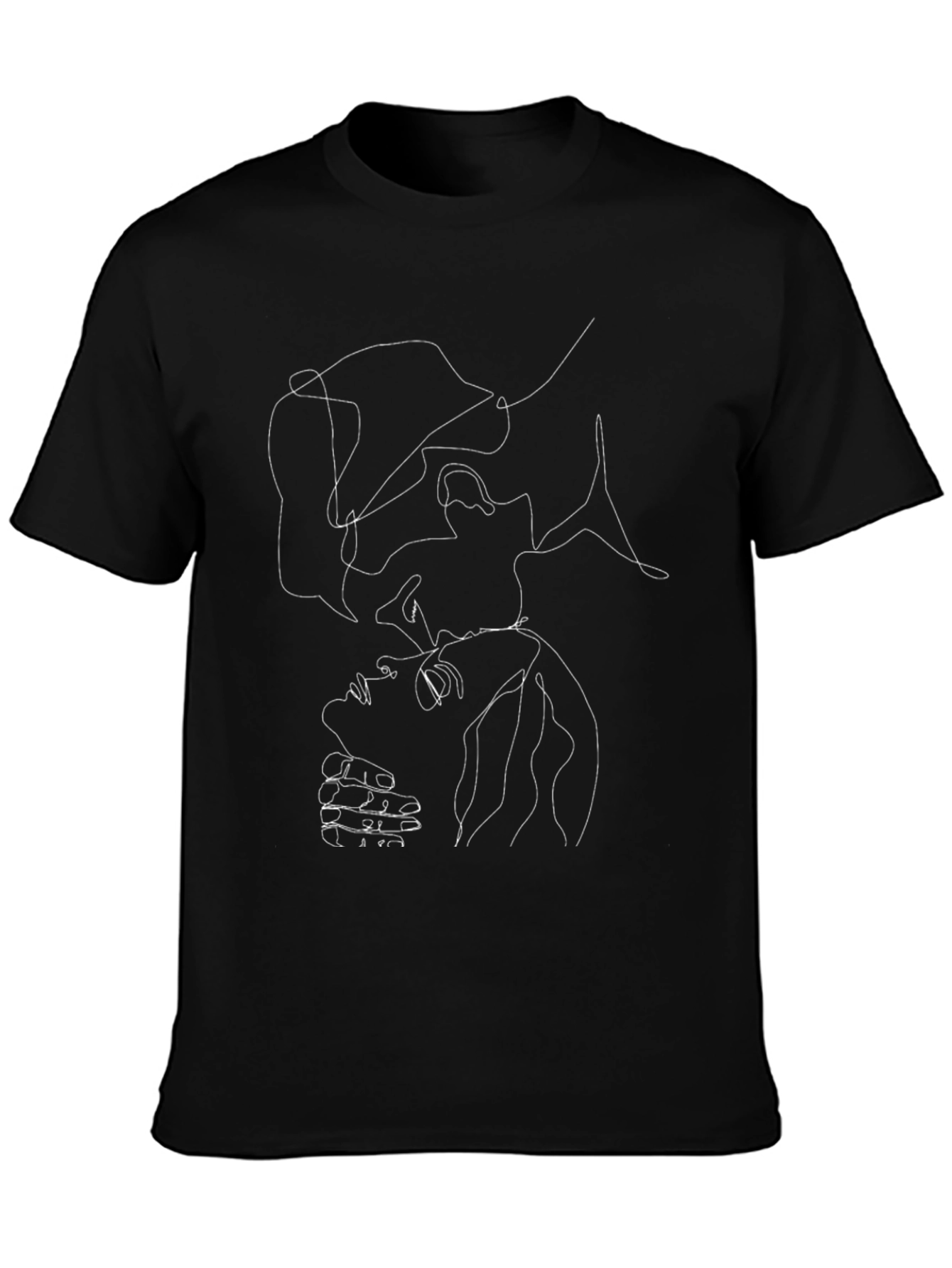 Abstract Line Art T-Shirt - Unisex Casual Wear
