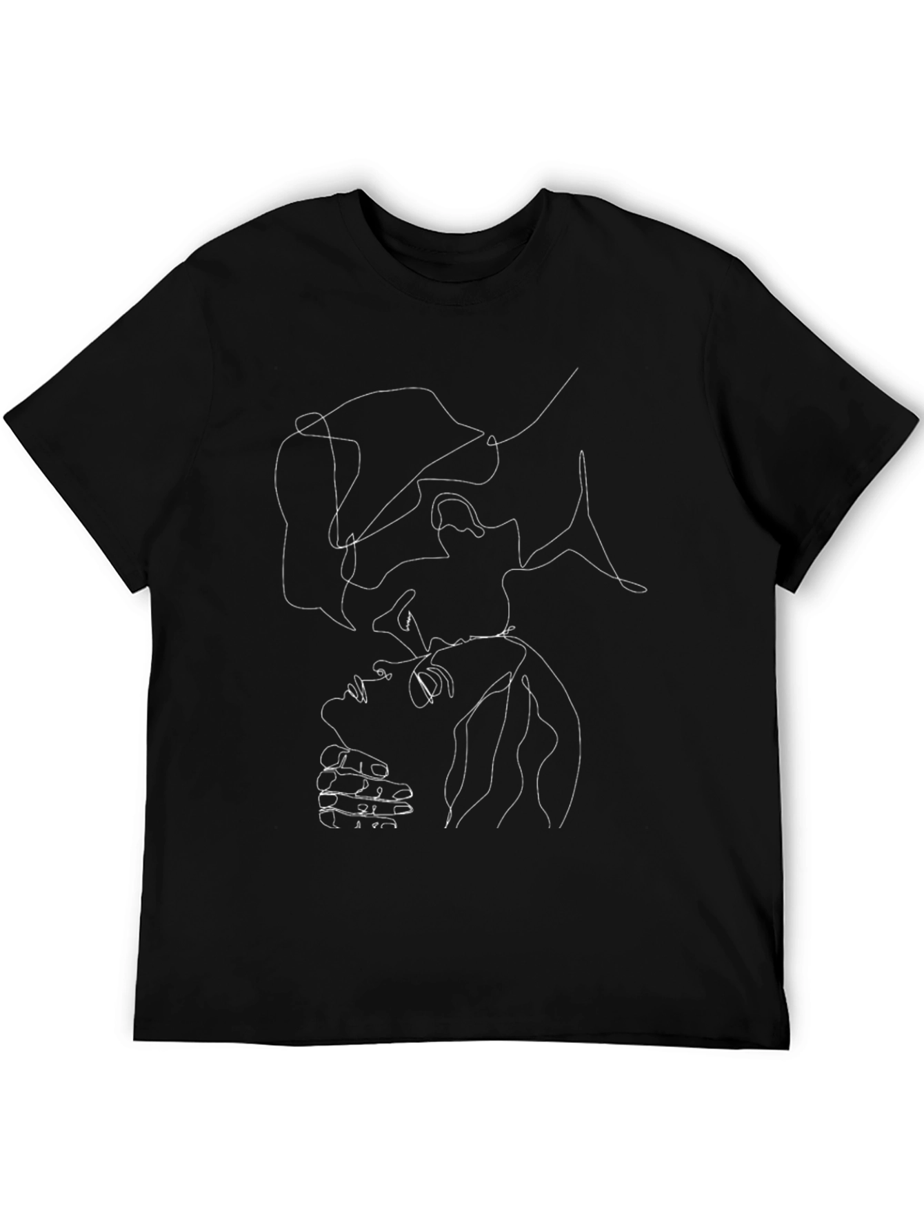 Abstract Line Art T-Shirt - Unisex Casual Wear