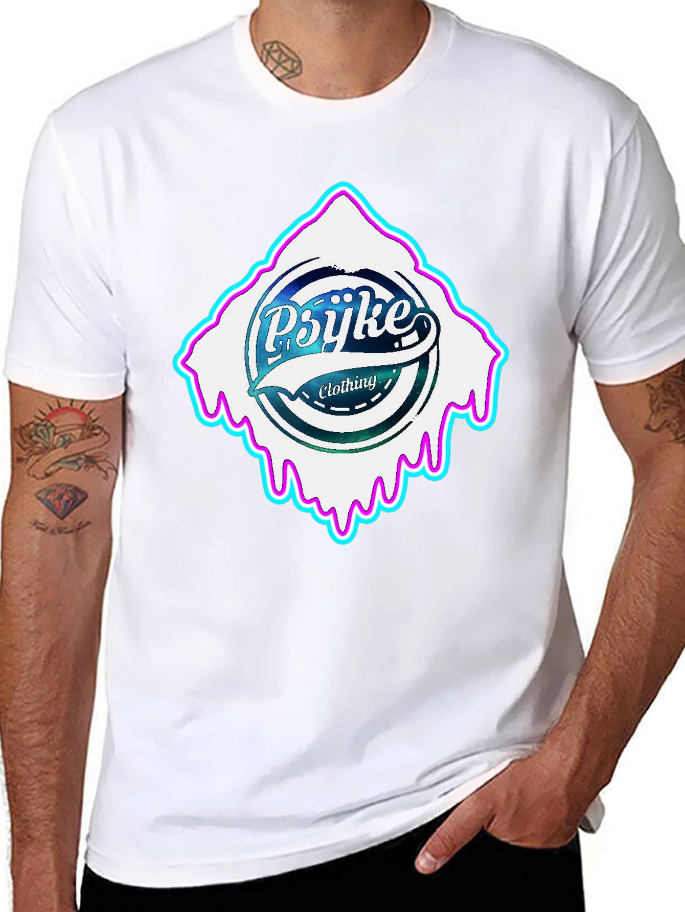 Psijke Clothing Black T-Shirt - Urban Style