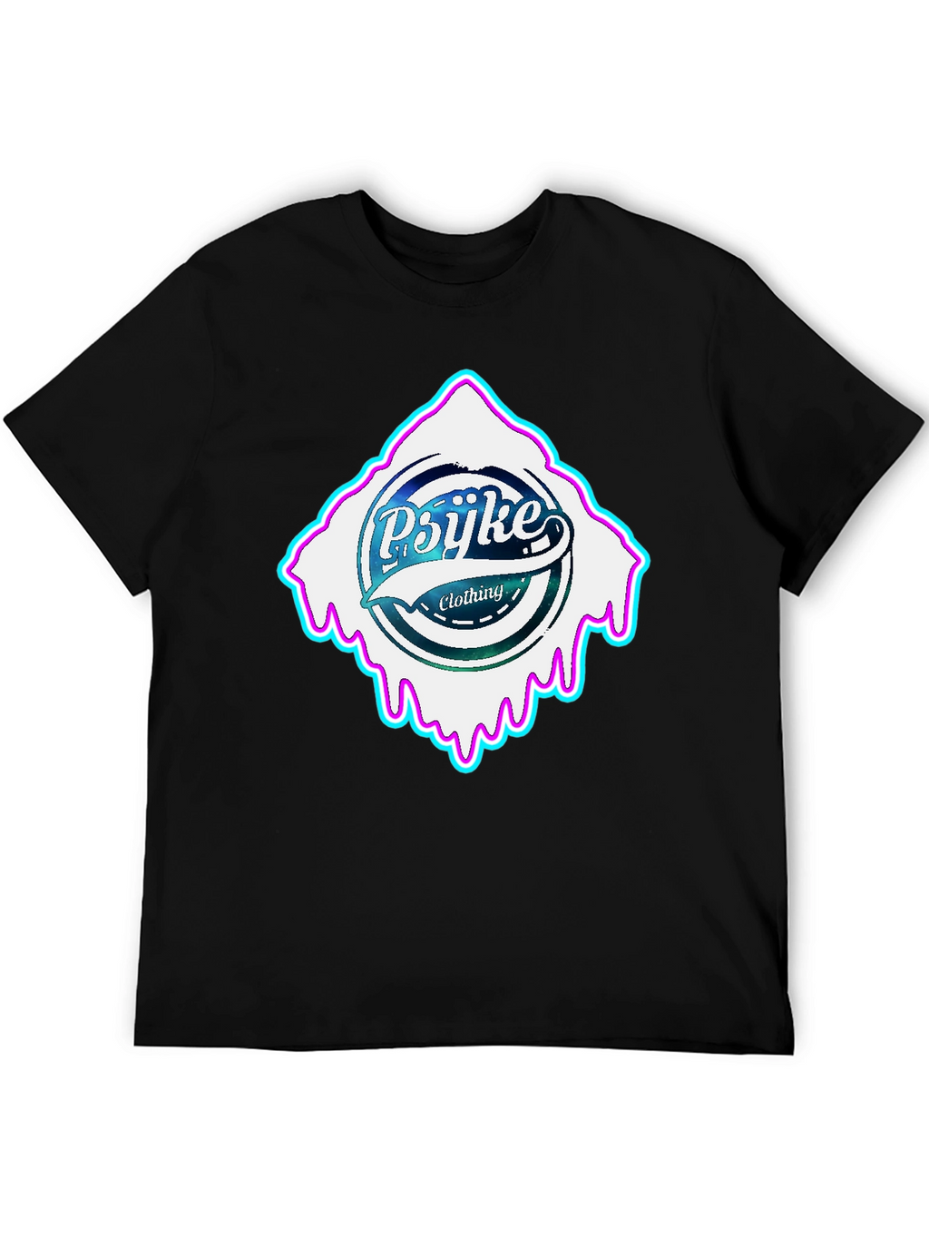 Psijke Clothing Black T-Shirt - Urban Style