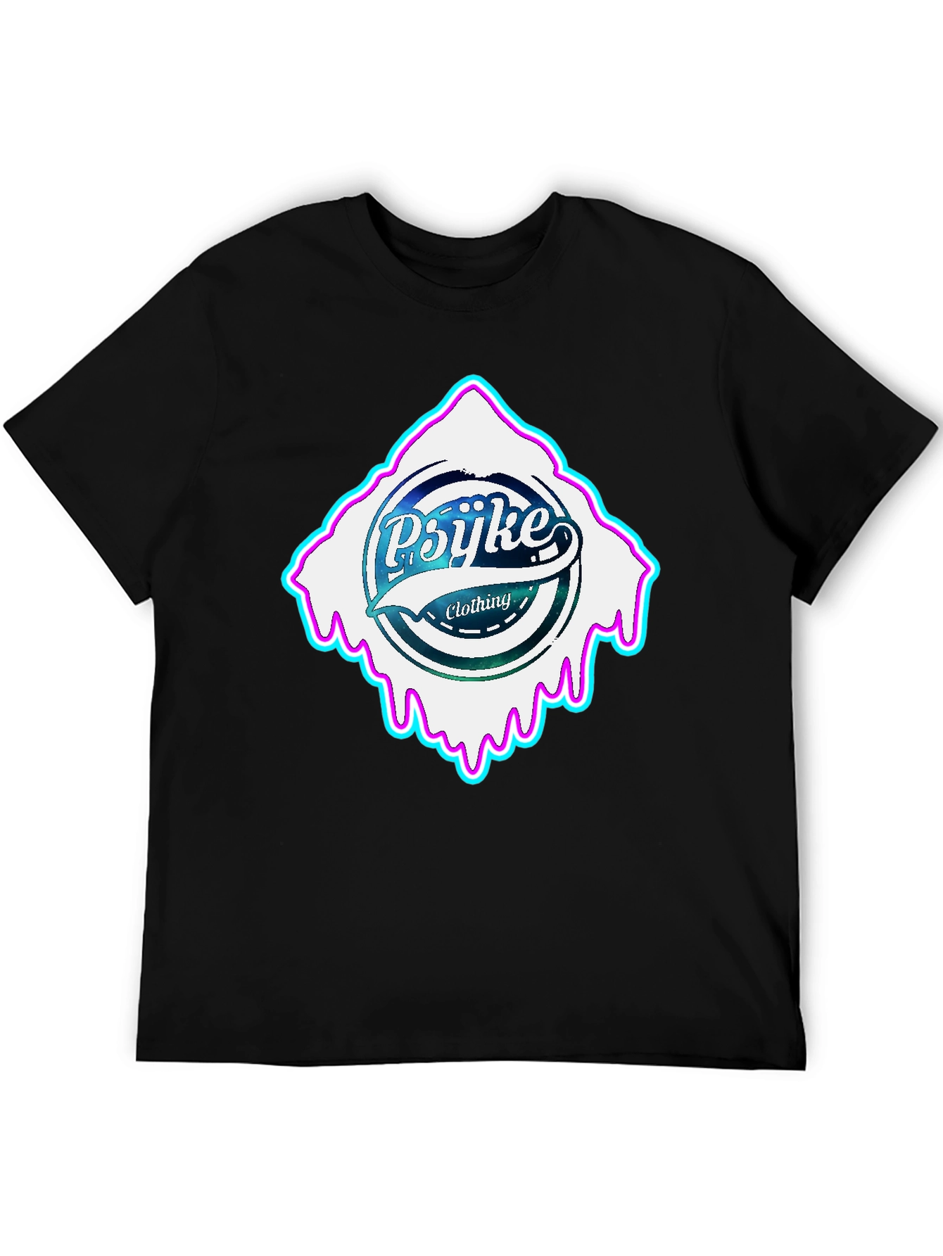 Psijke Clothing Black T-Shirt - Urban Style