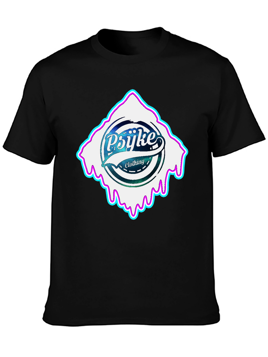 Psijke Clothing Black T-Shirt - Urban Style
