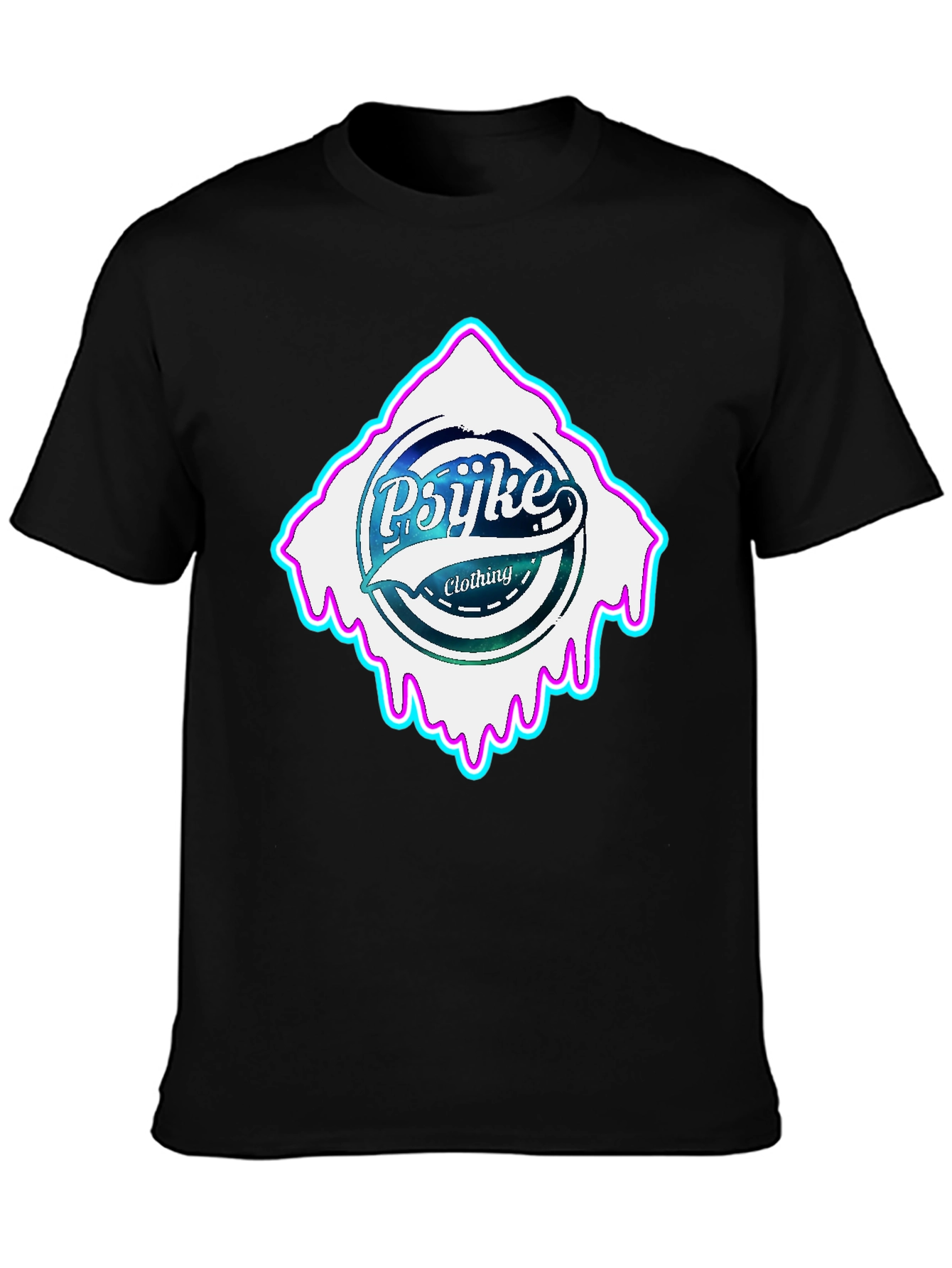Psijke Clothing Black T-Shirt - Urban Style