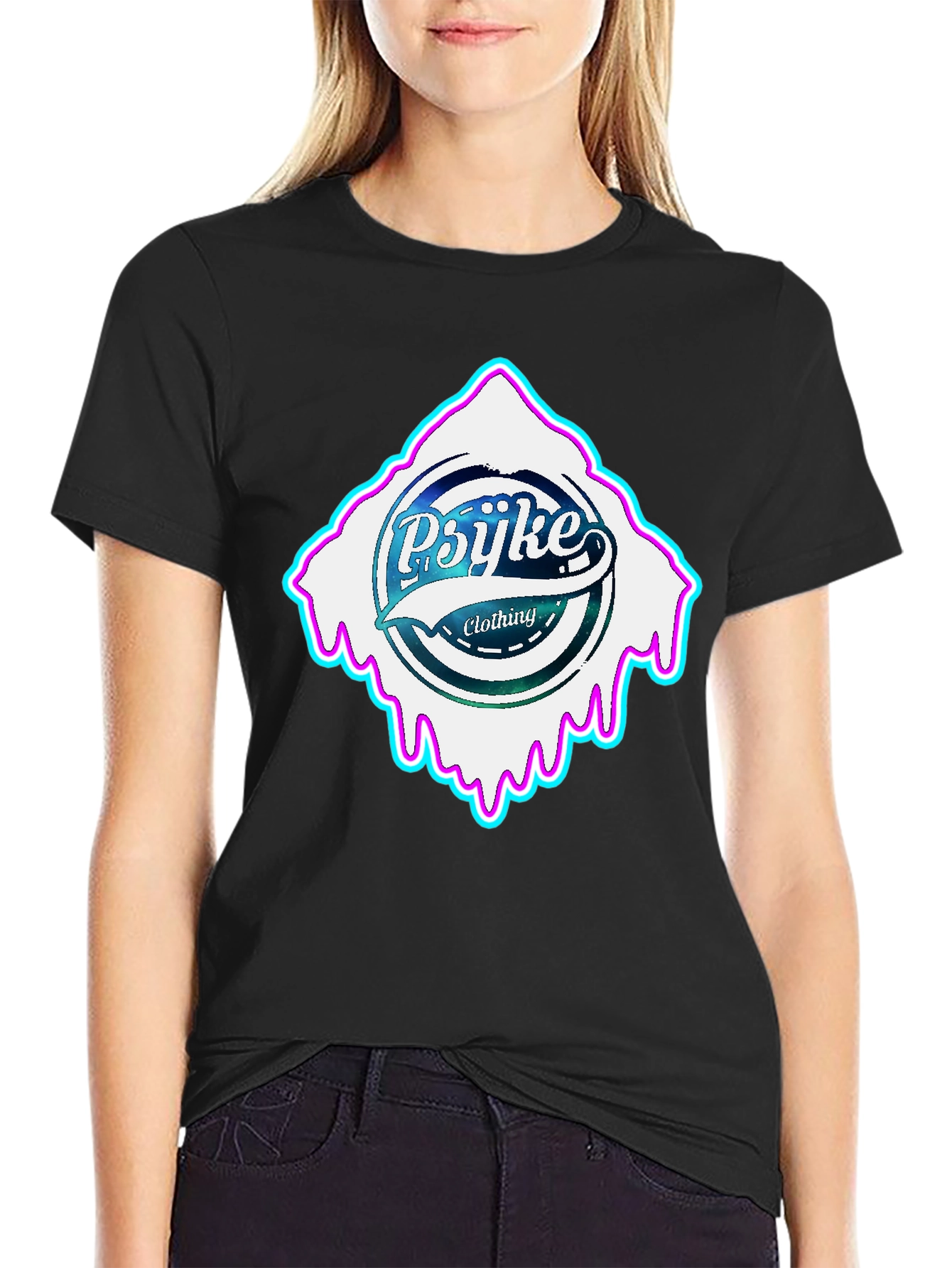 Psijke Clothing Black T-Shirt - Urban Style