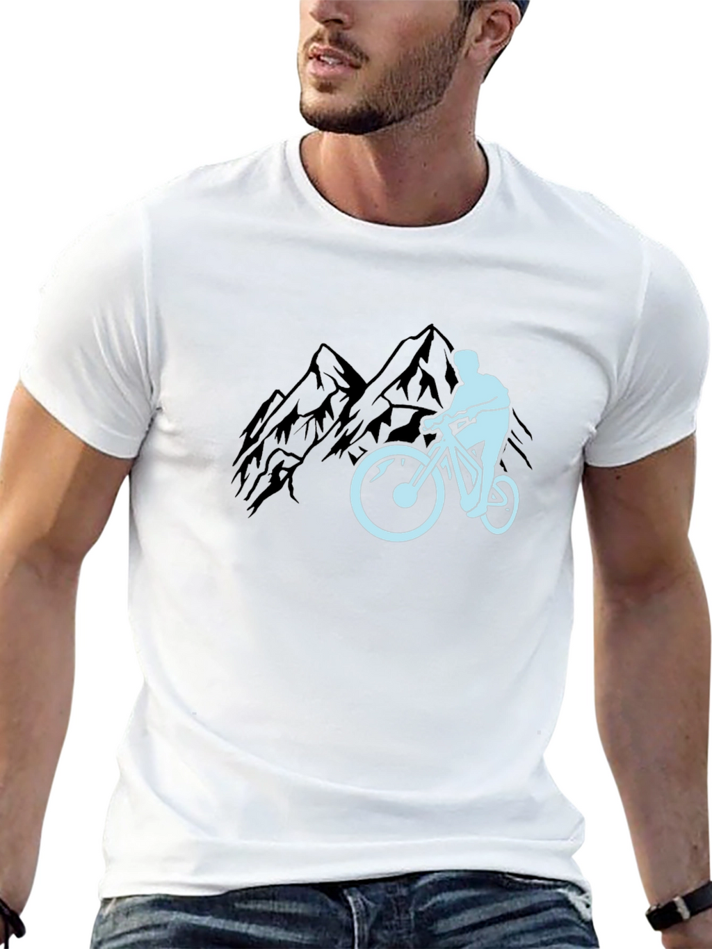 Mountain Biker Graphic T-Shirt