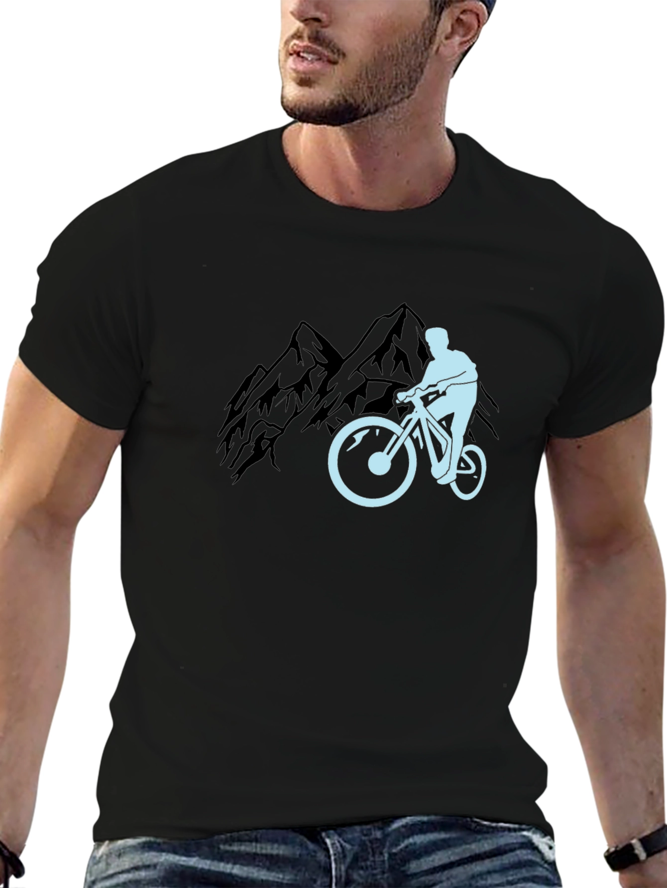 Mountain Biker Graphic T-Shirt
