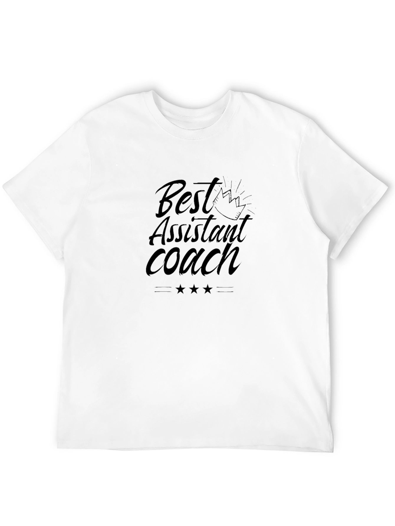 Best Assistant Coach Graphic Tee - Black