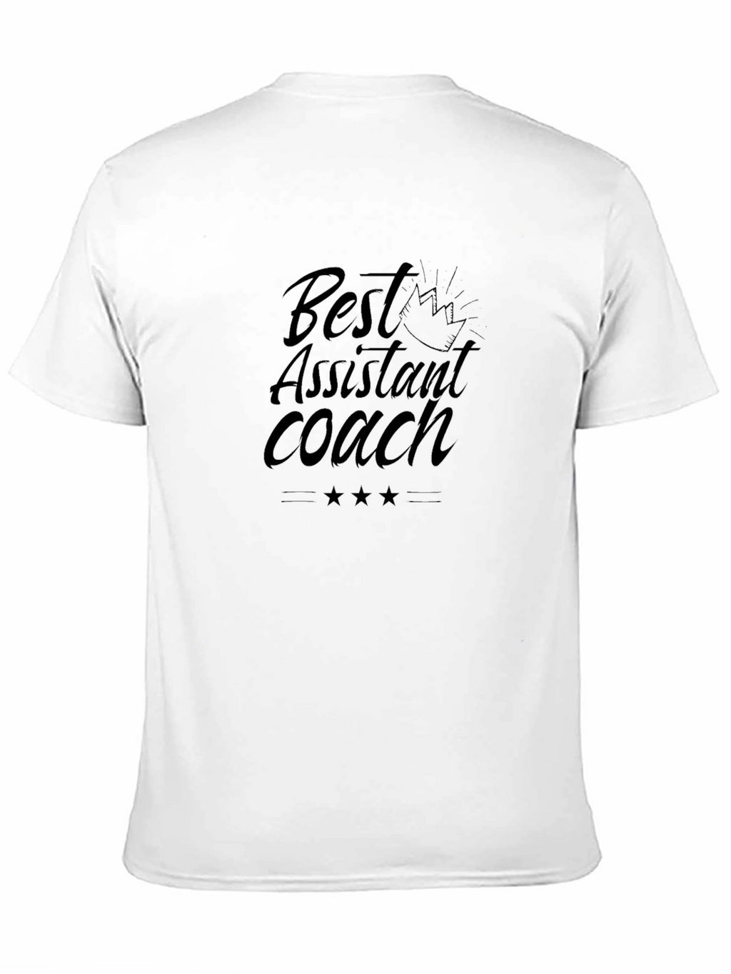 Best Assistant Coach Graphic Tee - Black