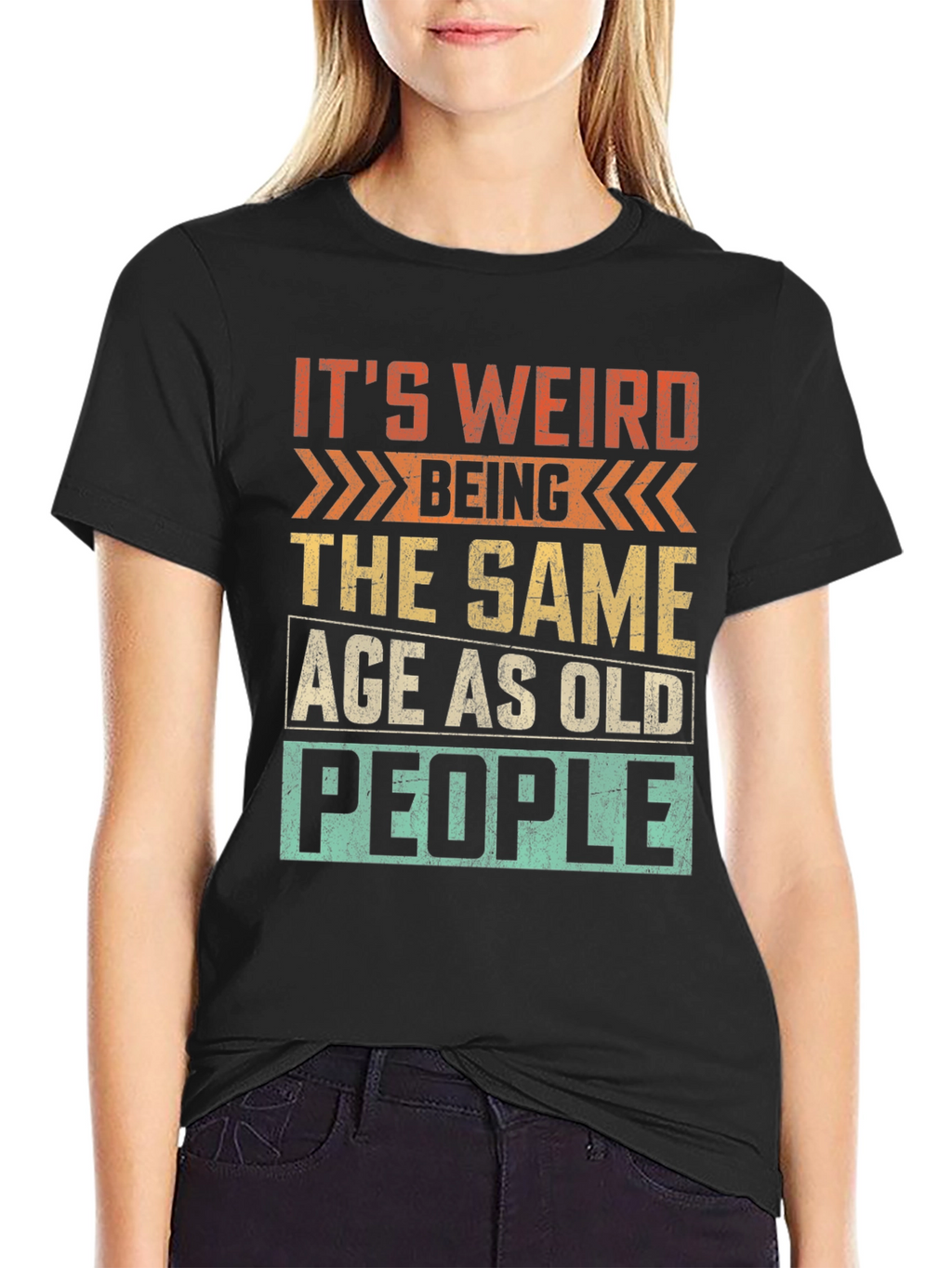 Funny Same Age as Old People Graphic Tee