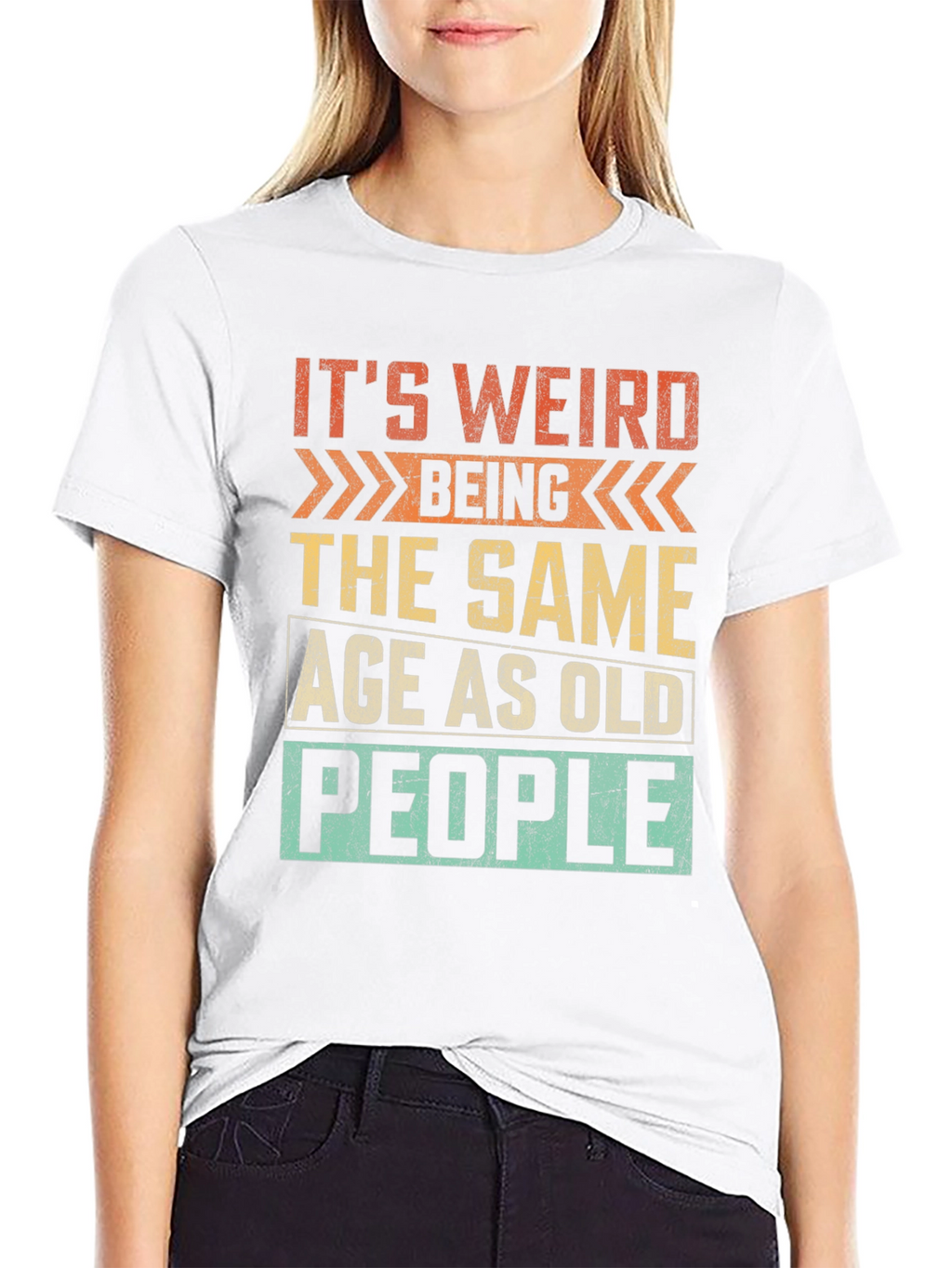 Funny Same Age as Old People Graphic Tee