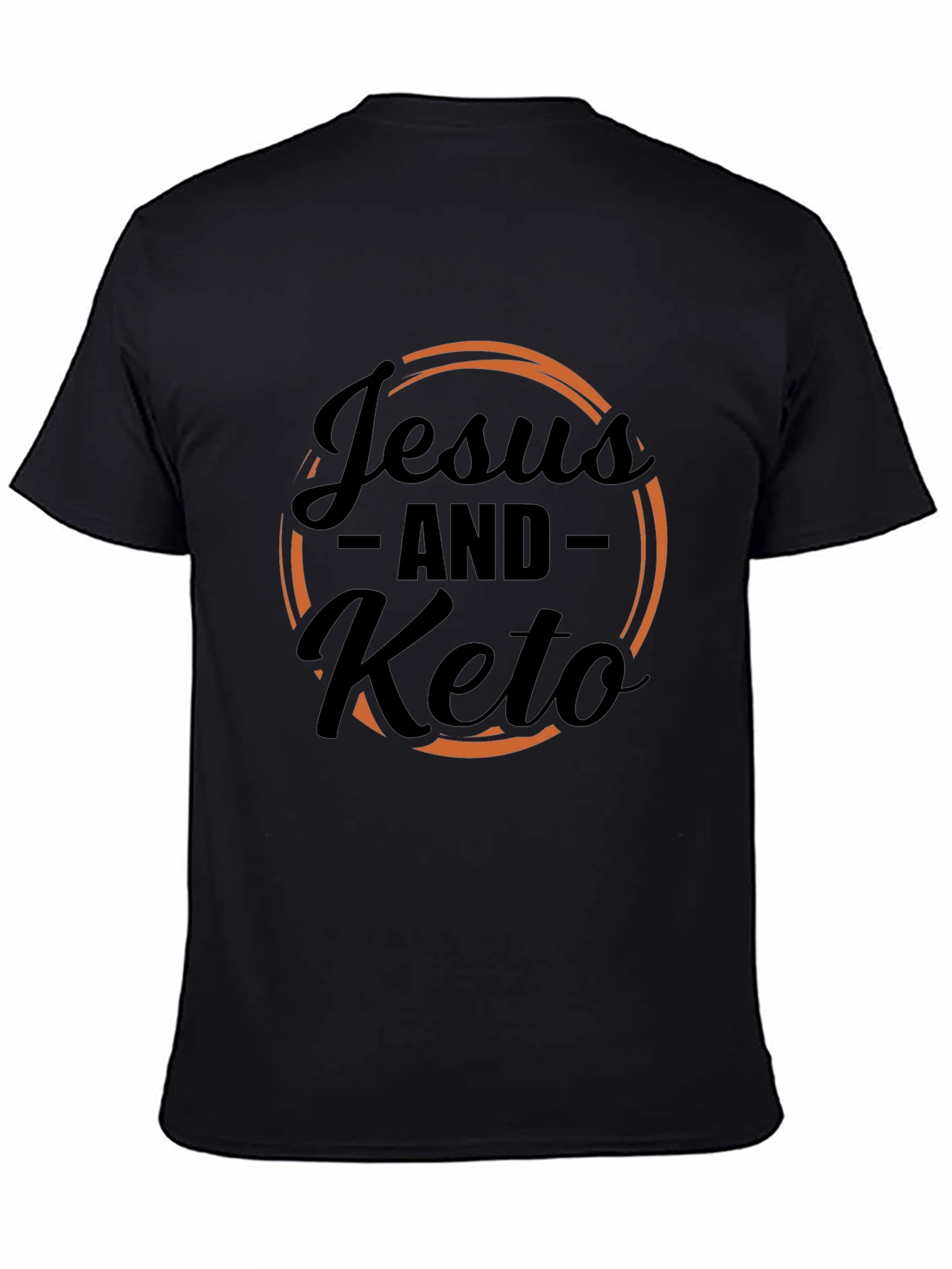 Jesus and Keto Graphic Tee - Black