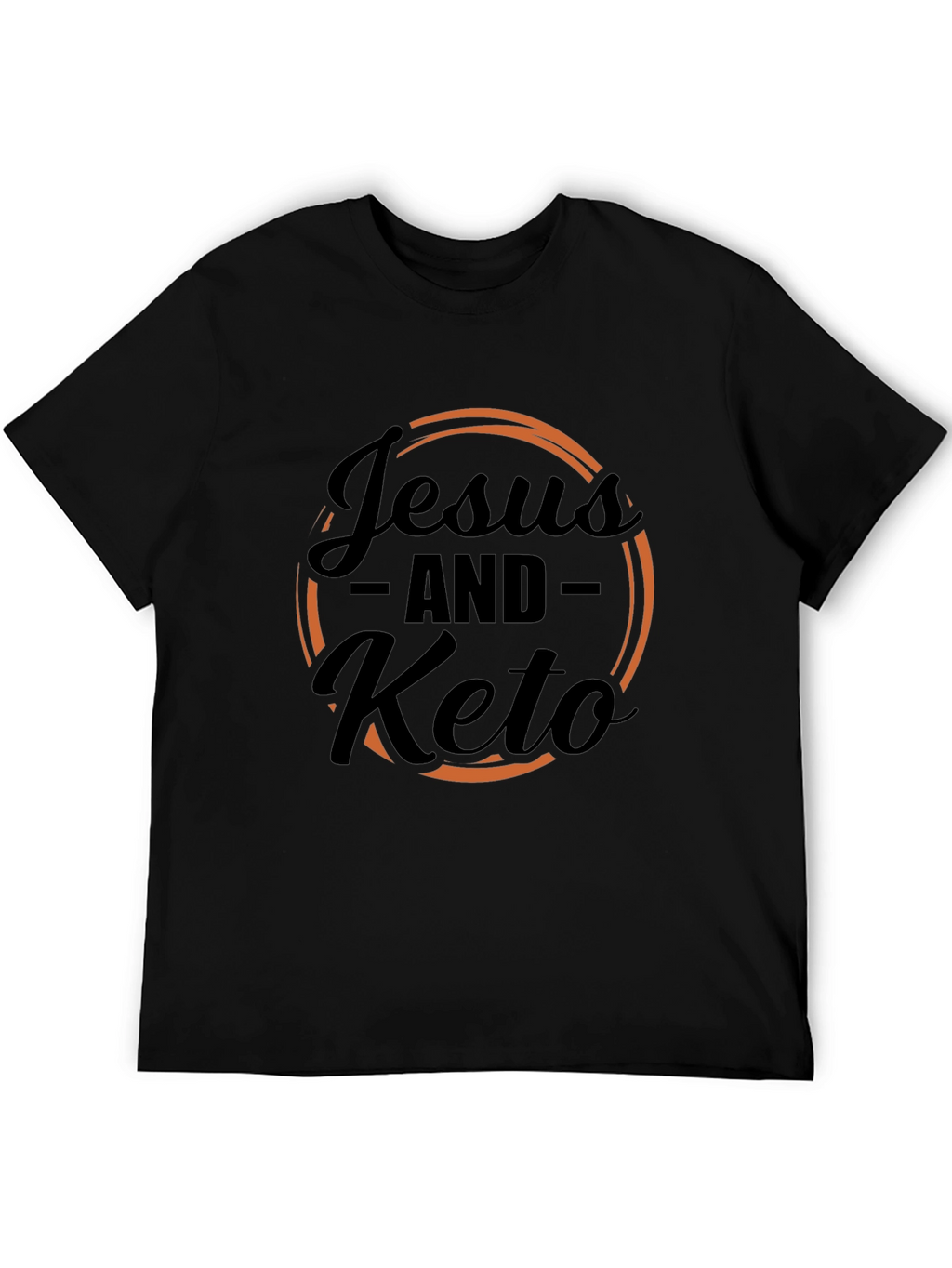 Jesus and Keto Graphic Tee - Black