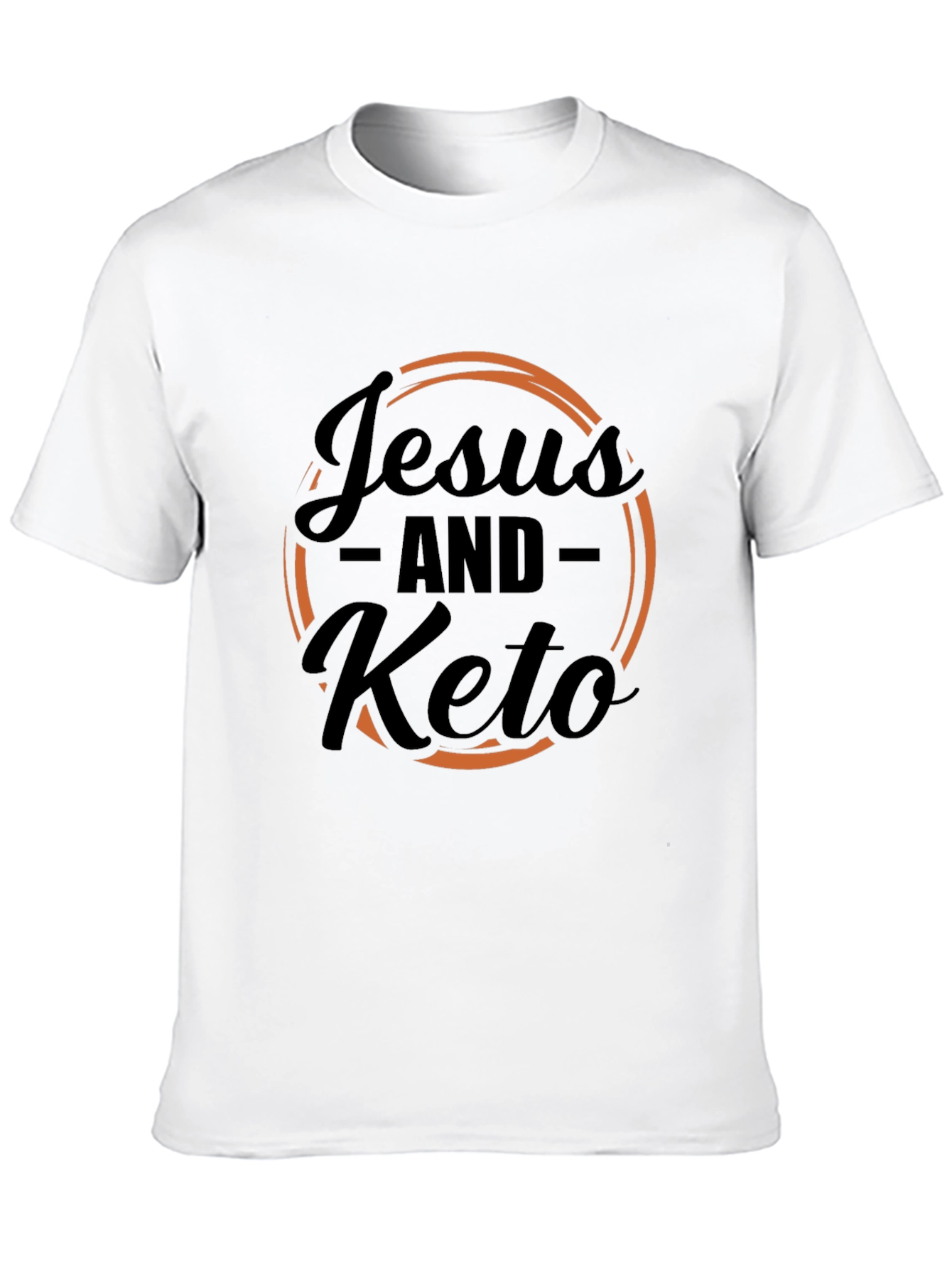 Jesus and Keto Graphic Tee - Black