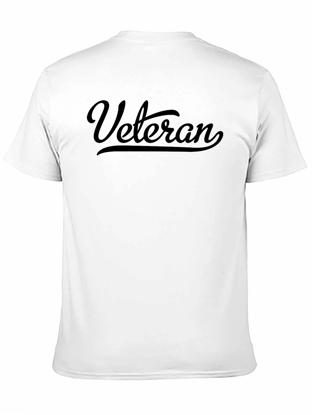Veteran Script Black T-Shirt
