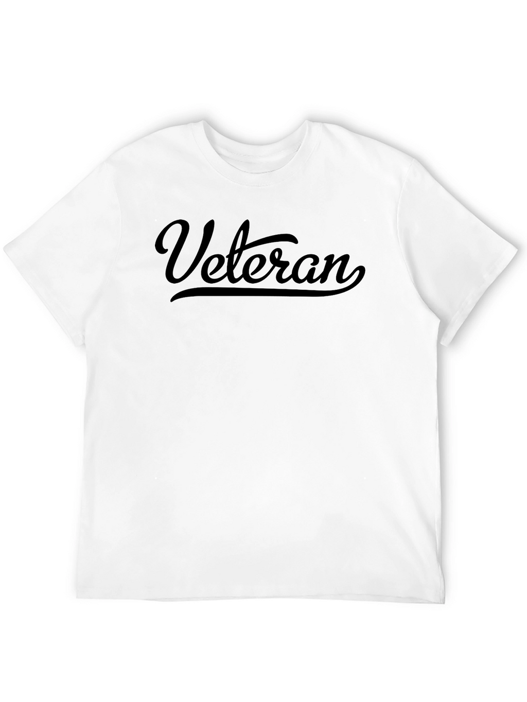 Veteran Script Black T-Shirt