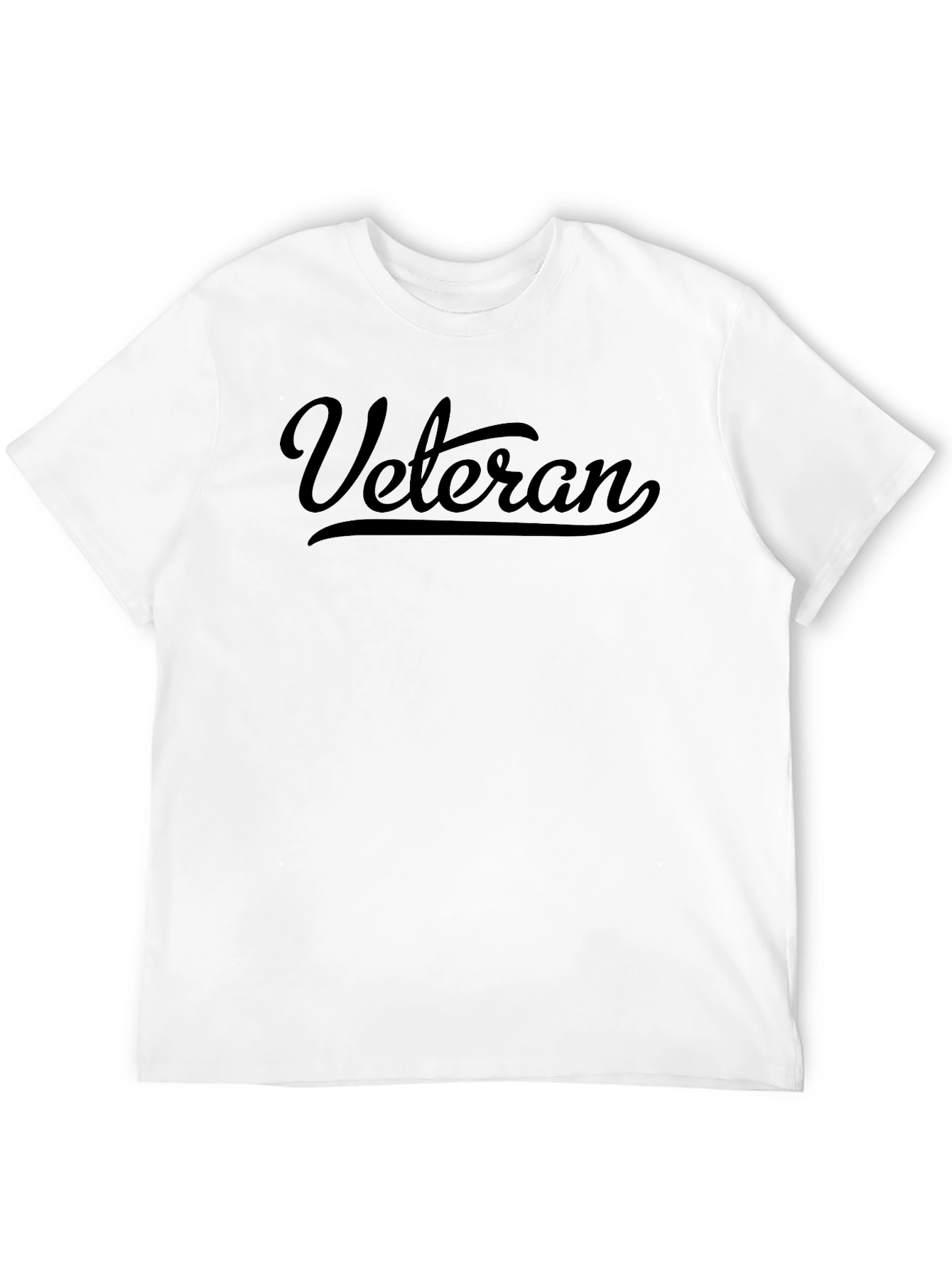 Veteran Script Black T-Shirt
