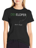 Developer T-Shirt: Dont Forget the Semicolon!