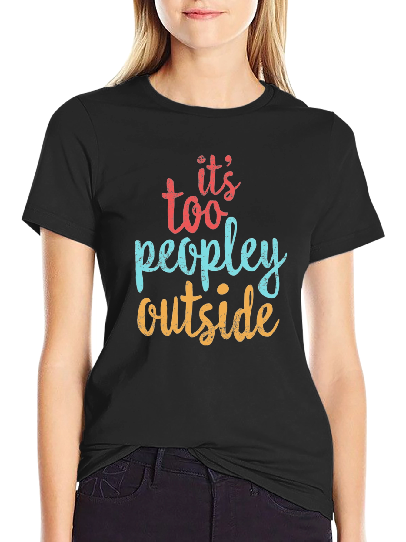 Its Too Peopley Outside Graphic Tee