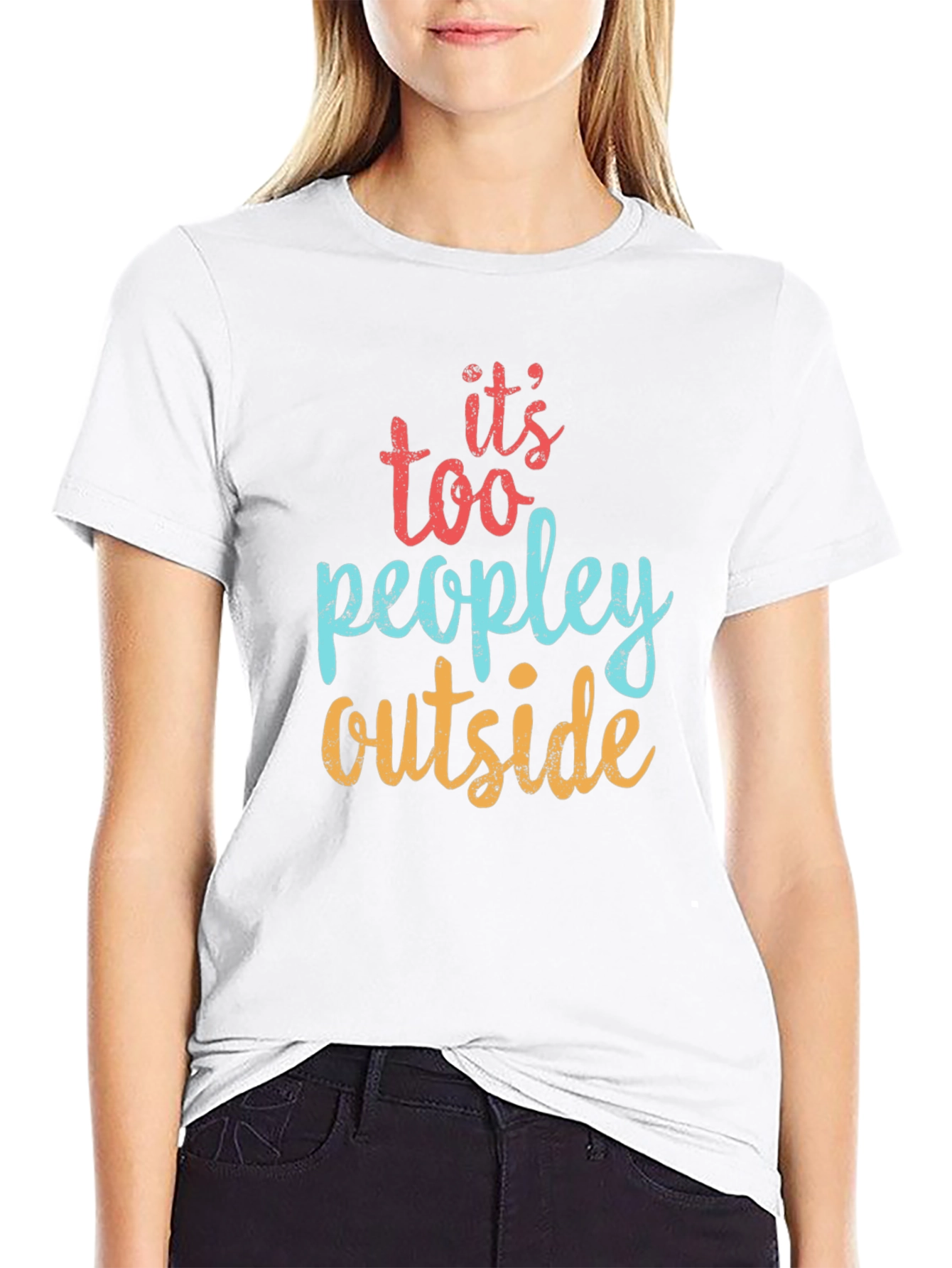 Its Too Peopley Outside Graphic Tee