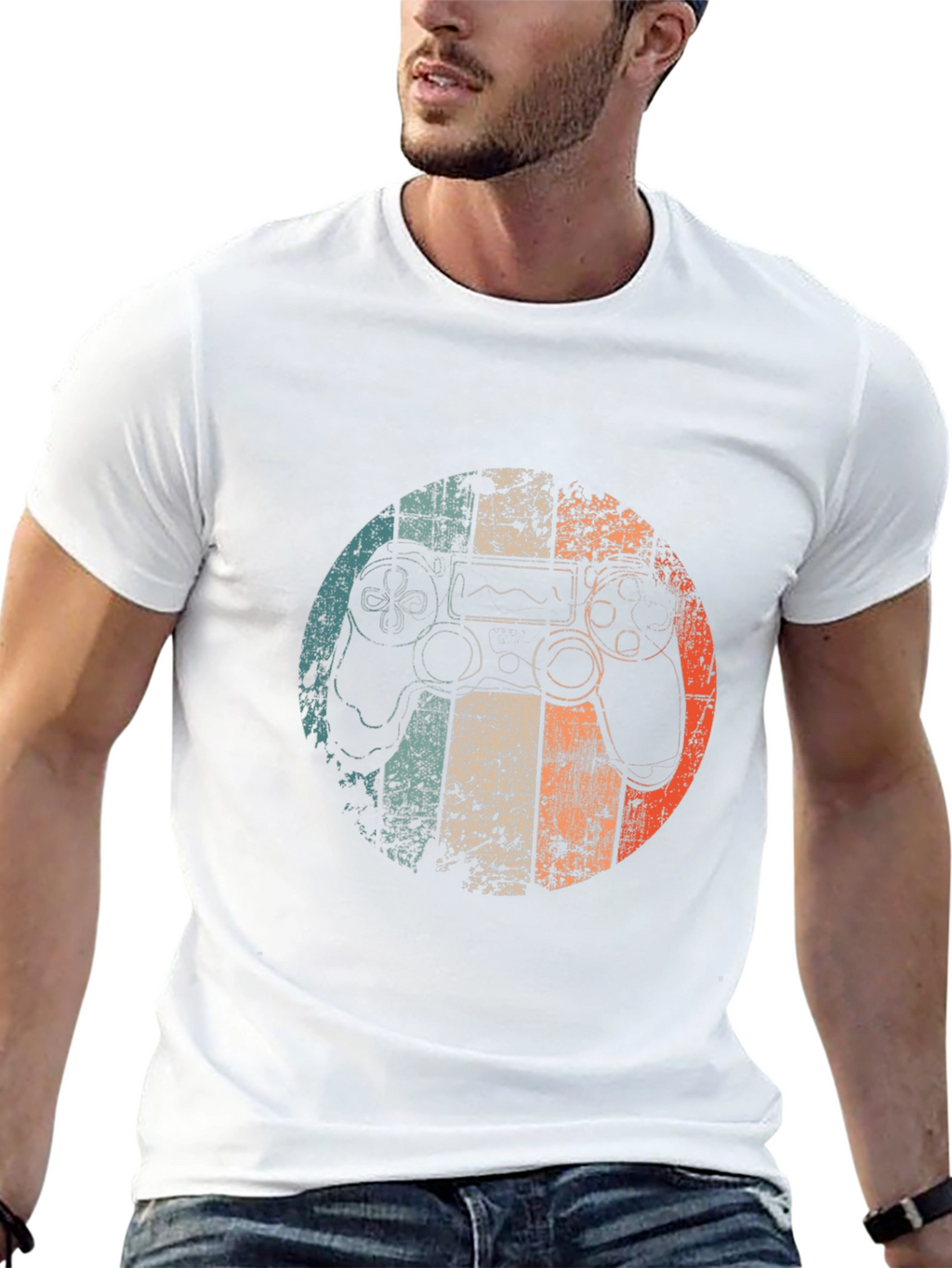 Retro Gaming Controller Graphic Tee - Gamer Style