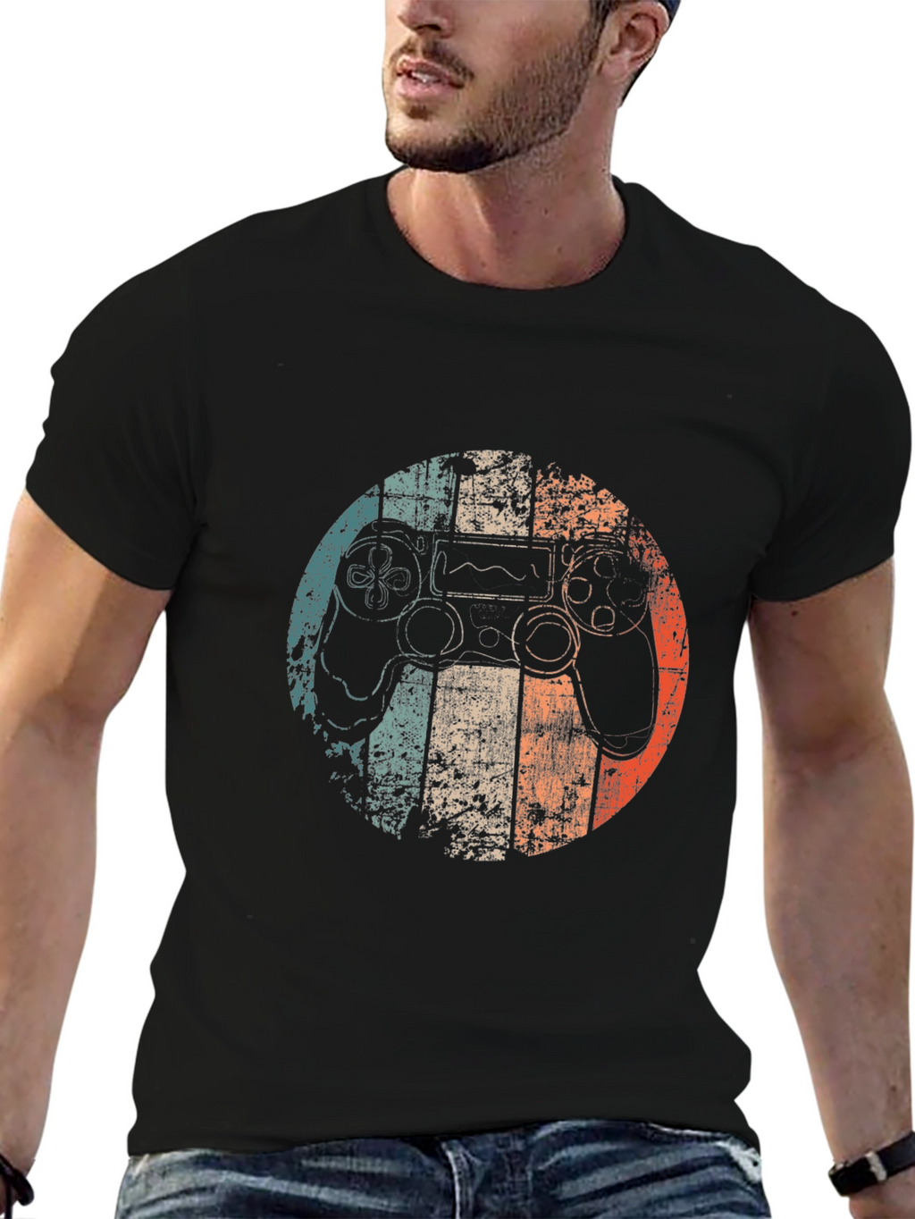 Retro Gaming Controller Graphic Tee - Gamer Style