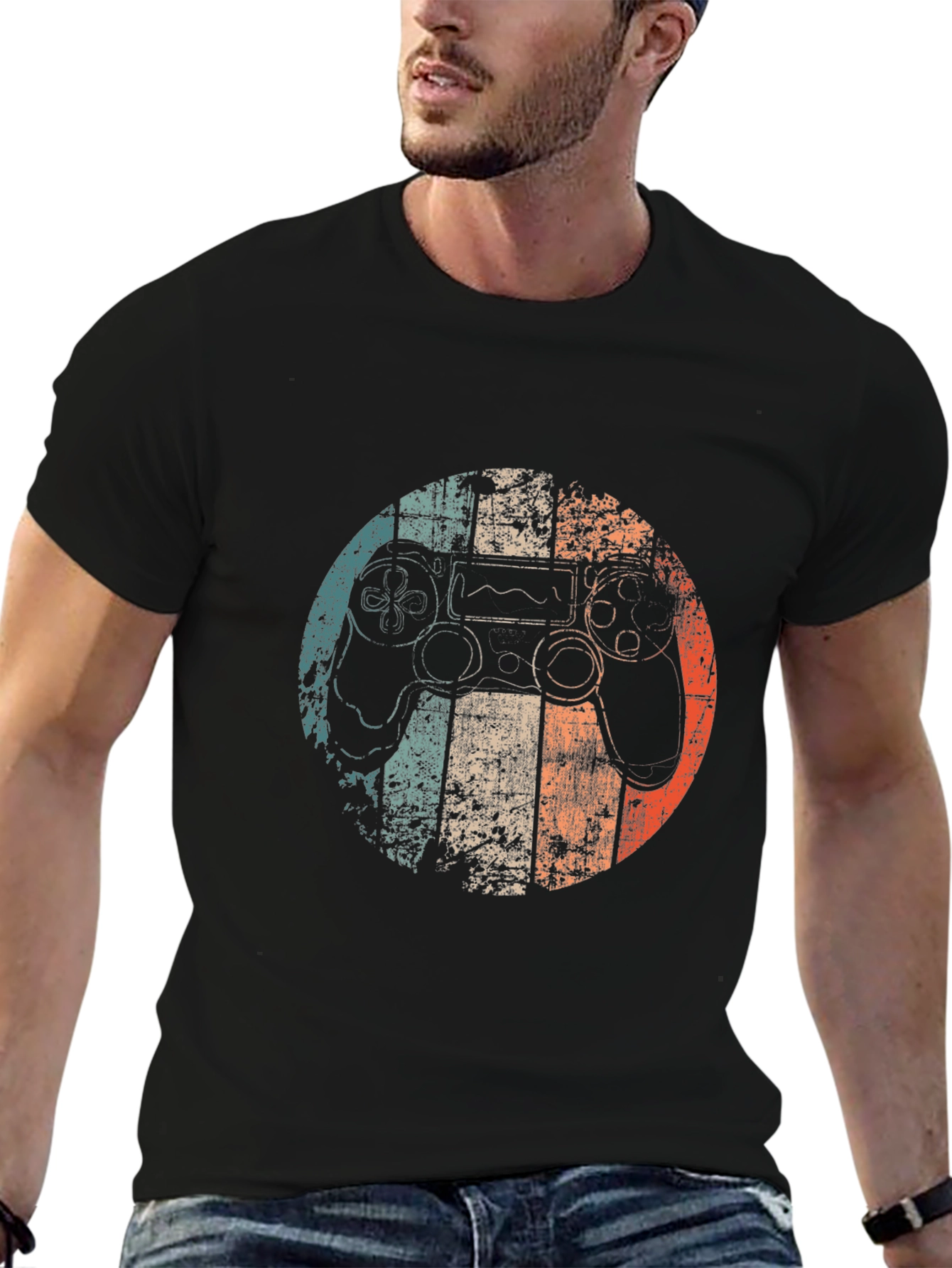 Retro Gaming Controller Graphic Tee - Gamer Style