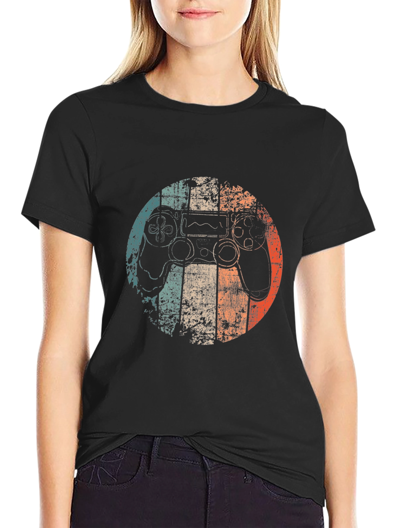 Retro Gaming Controller Graphic Tee - Gamer Style