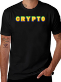 Crypto Graphic T-Shirt - Bold Design Casual Wear