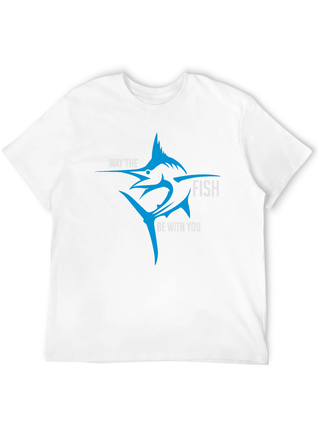 May The Fish Be With You - Novelty T-Shirt