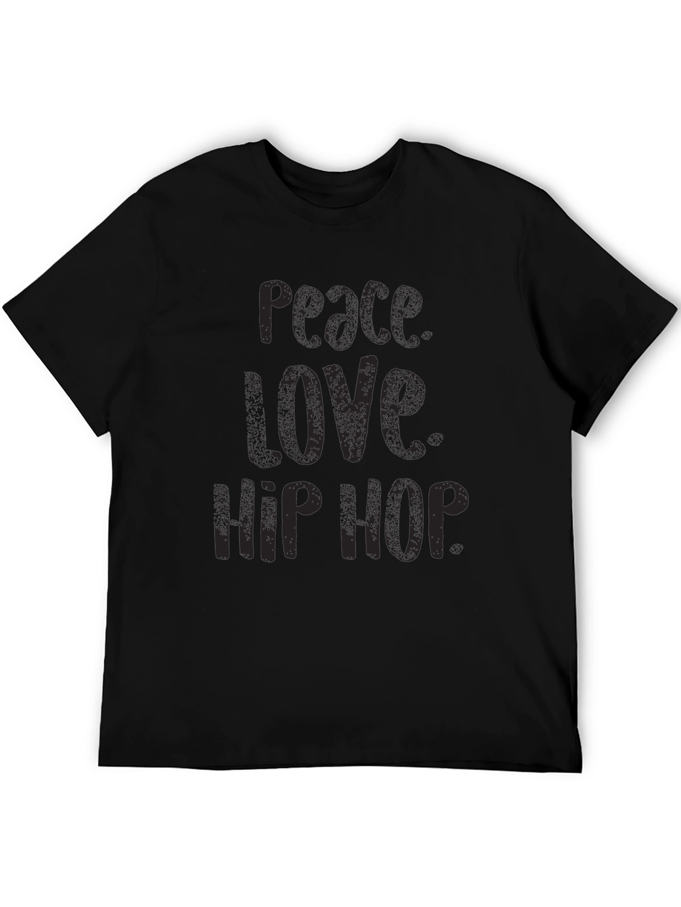 Peace Love Hip Hop Black T-Shirt