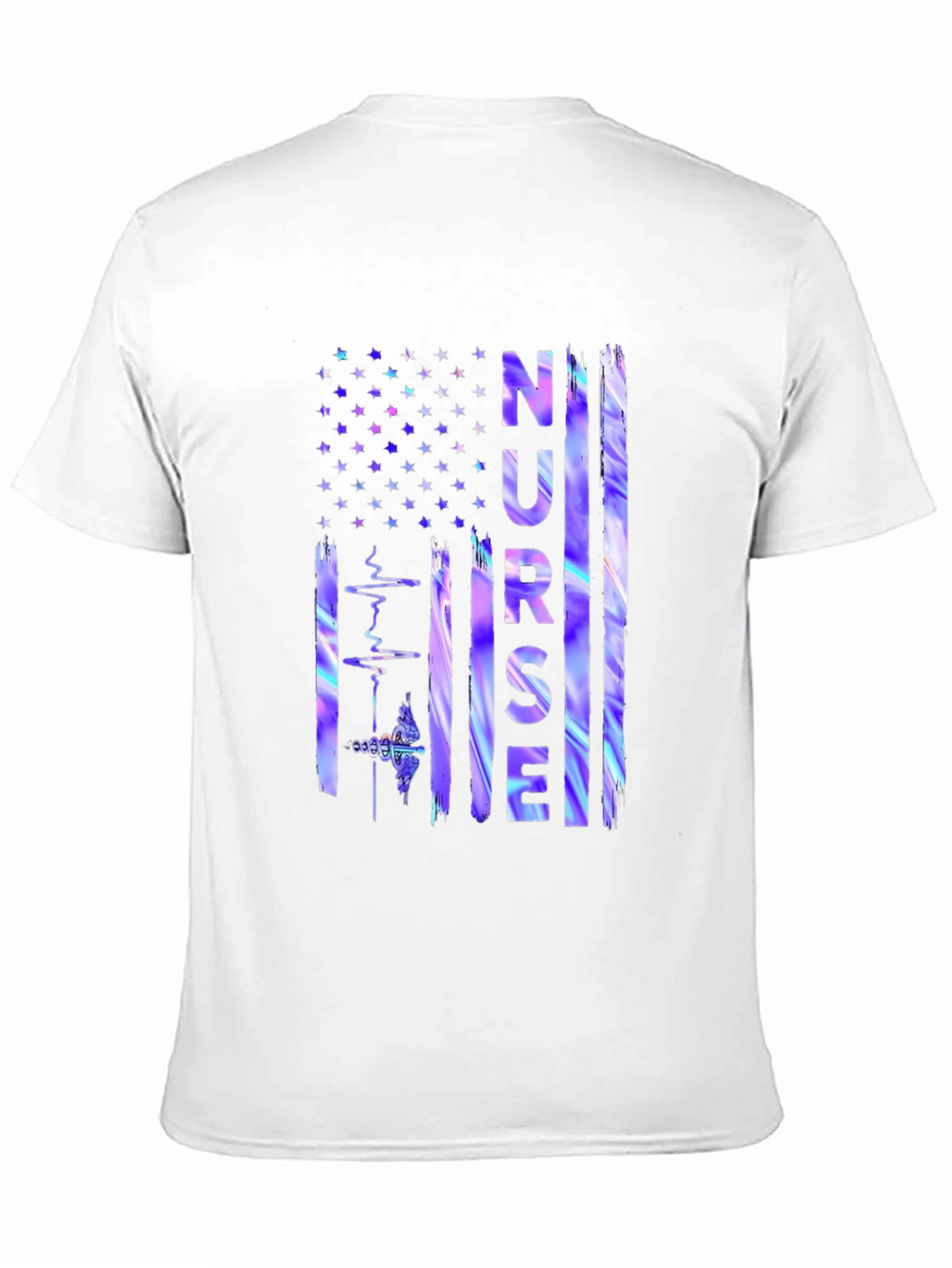 Nurse American Flag Graphic T-Shirt