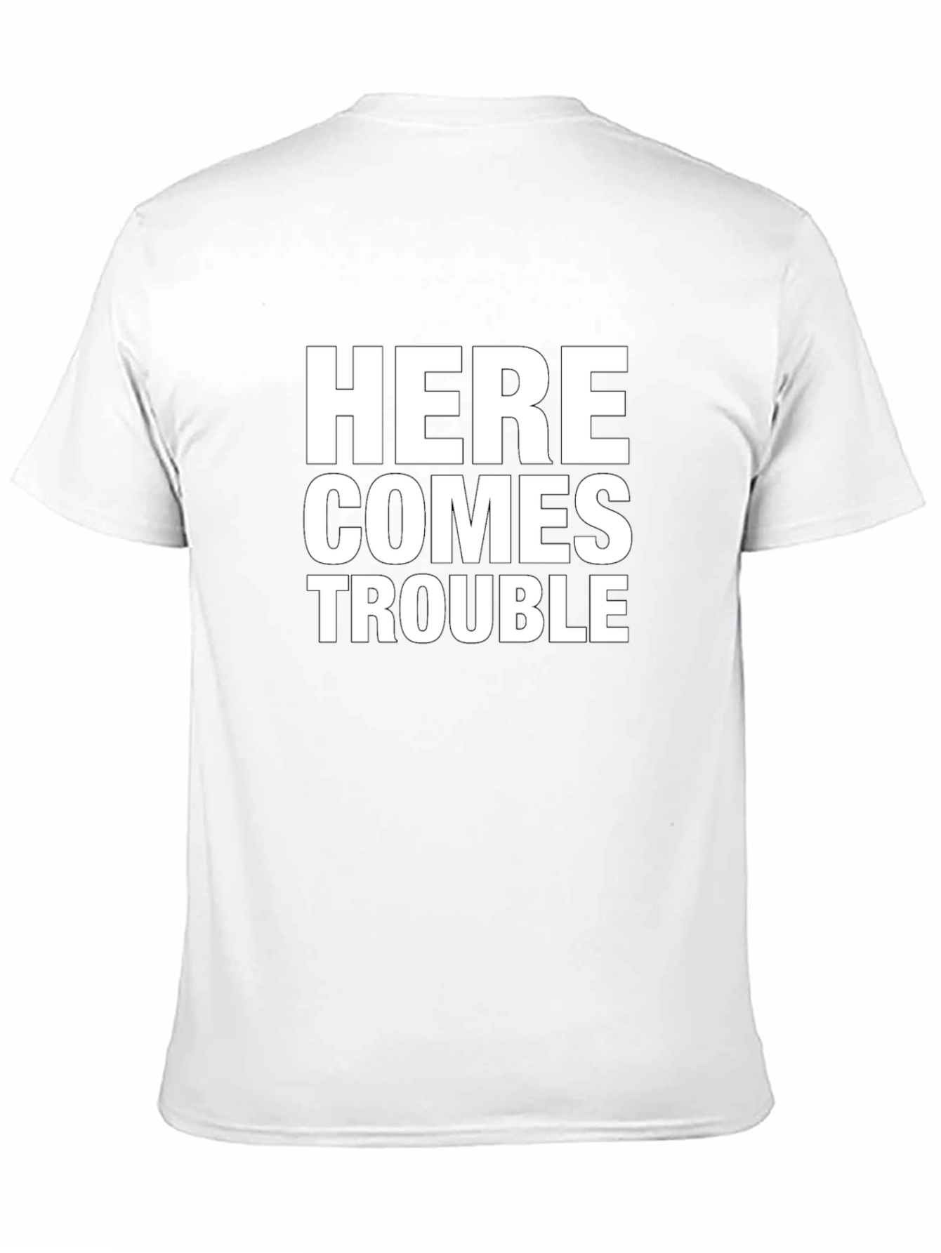 Here Comes Trouble T-Shirt - Black