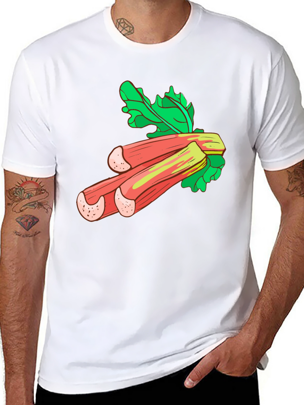 Rhubarb Graphic Tee - Fresh & Fun