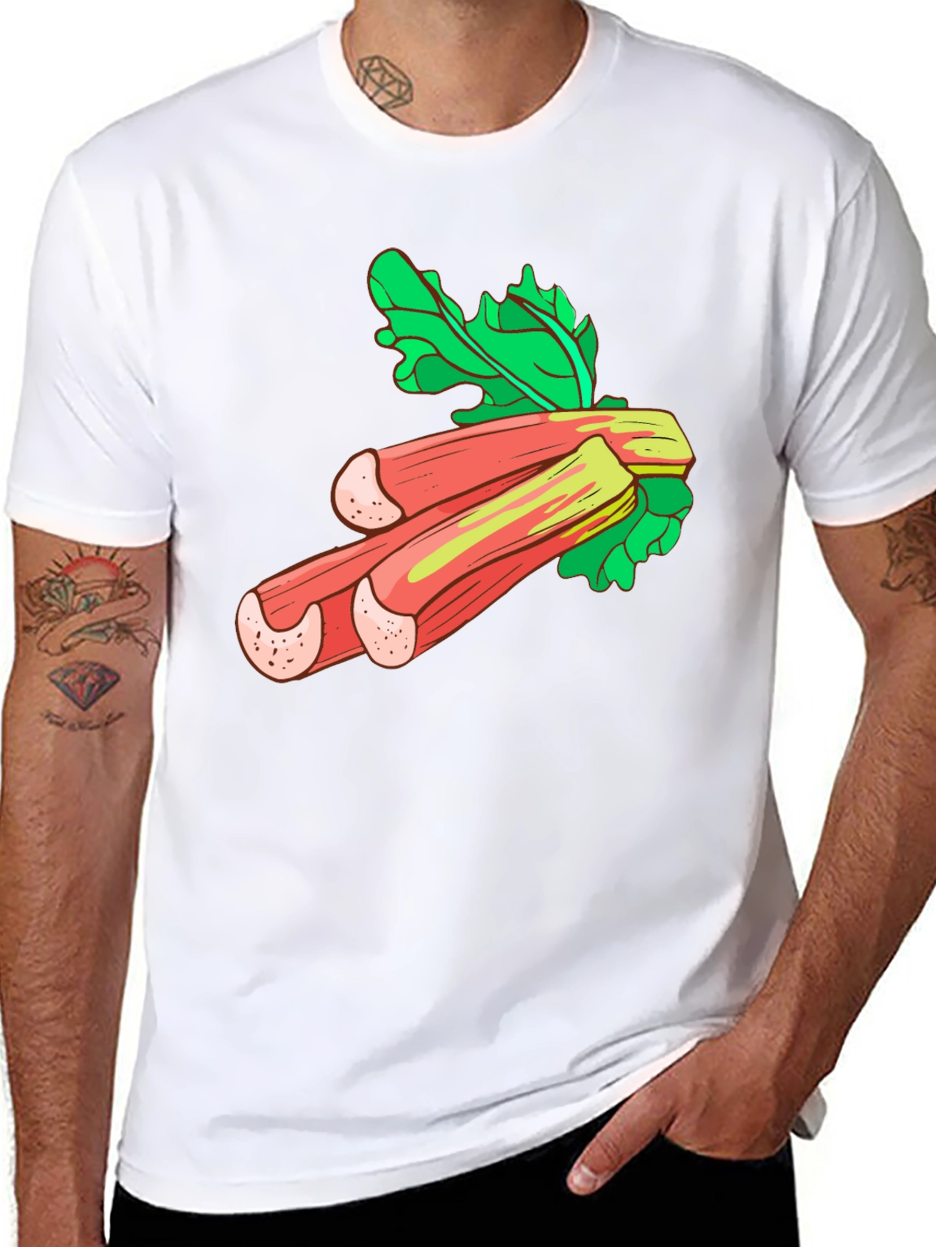 Rhubarb Graphic Tee - Fresh & Fun