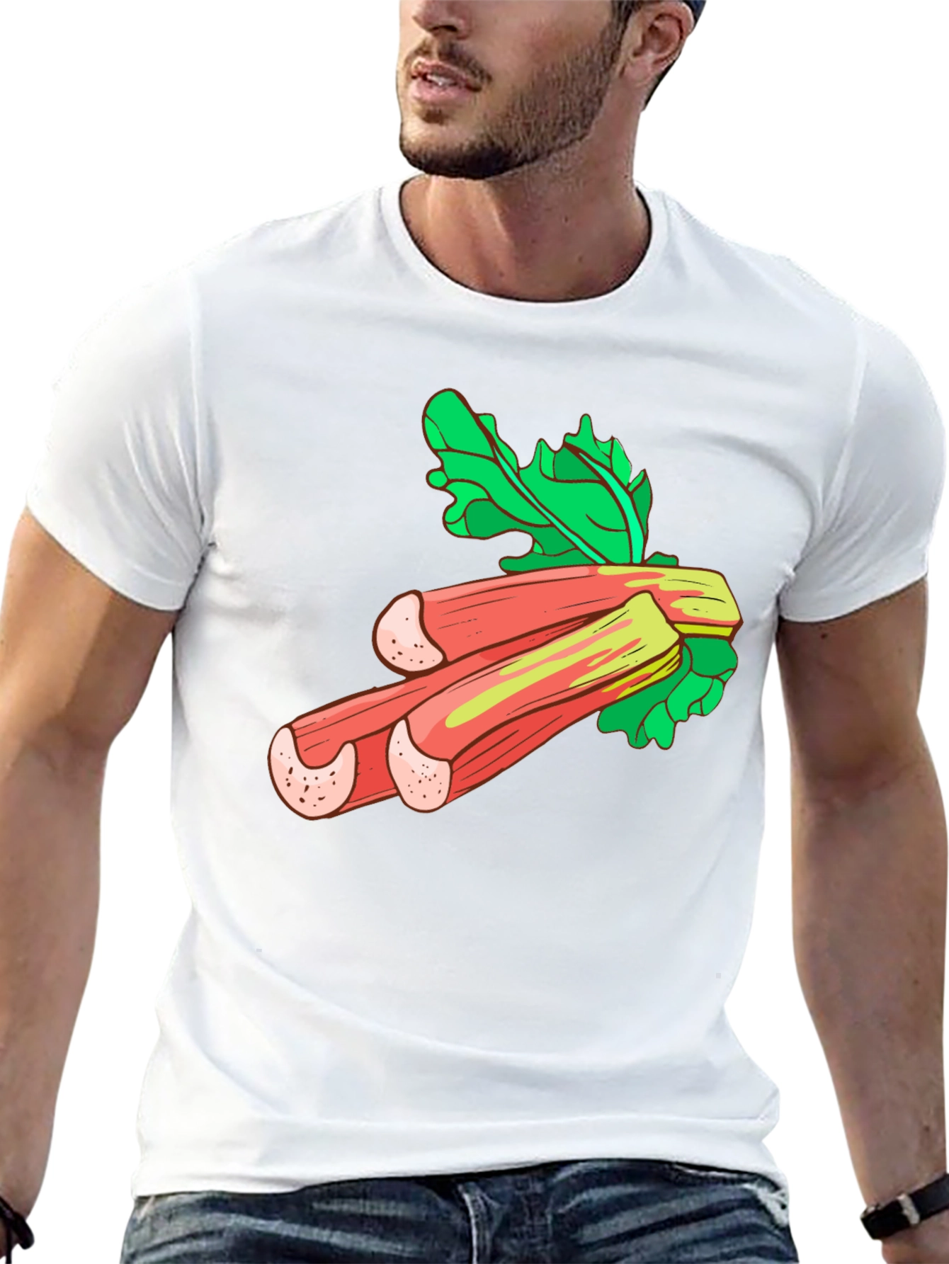 Rhubarb Graphic Tee - Fresh & Fun