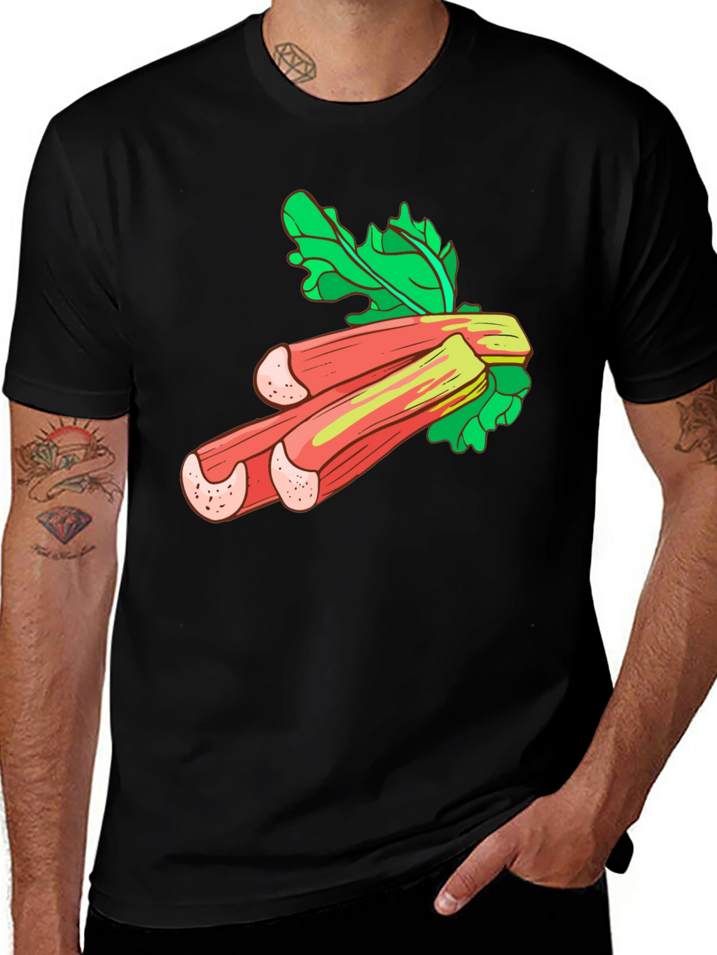 Rhubarb Graphic Tee - Fresh & Fun