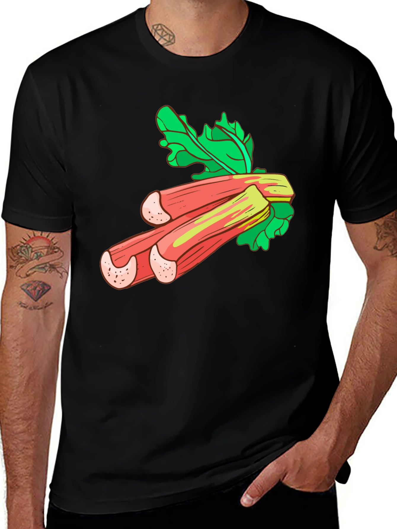 Rhubarb Graphic Tee - Fresh & Fun
