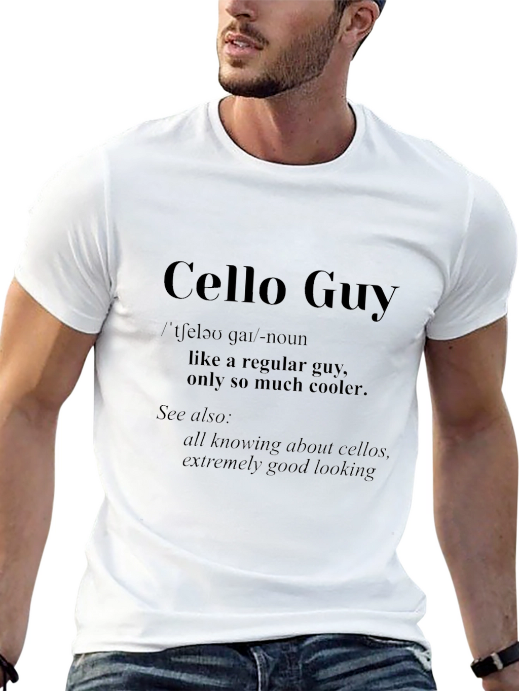 Cello Guy T-Shirt - Musician Definition Tee