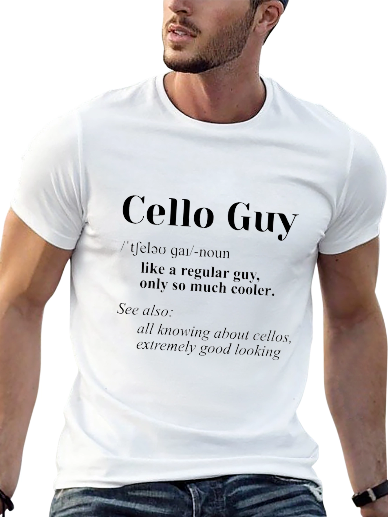 Cello Guy T-Shirt - Musician Definition Tee