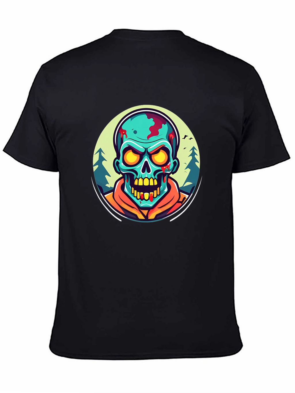 Zombie Graphic Black T-Shirt