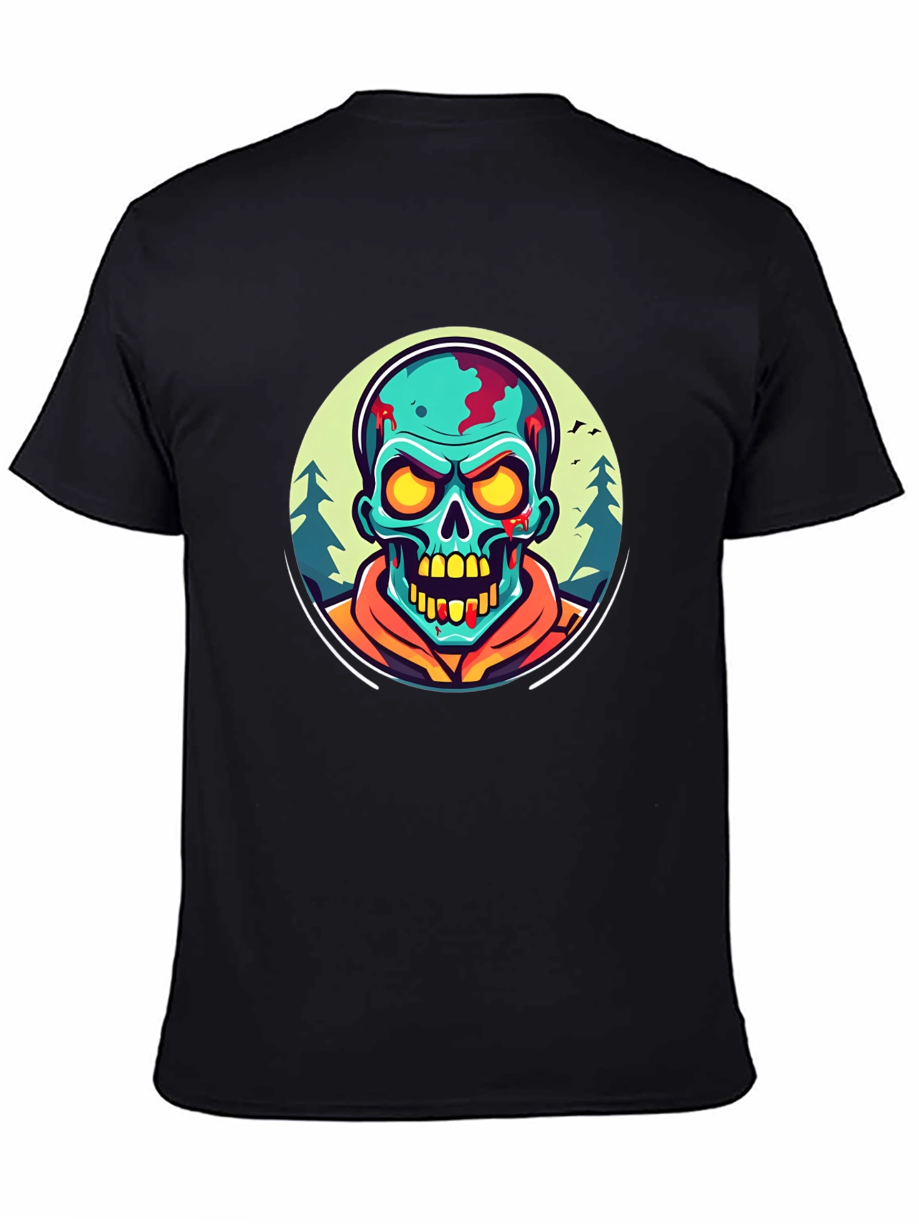 Zombie Graphic Black T-Shirt