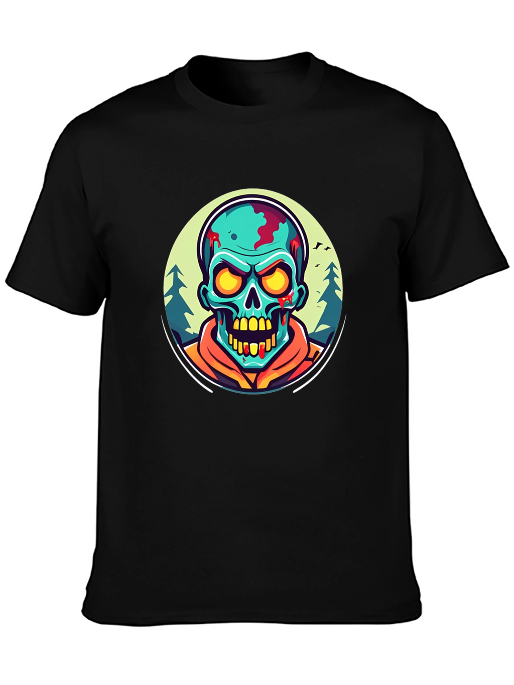 Zombie Graphic Black T-Shirt