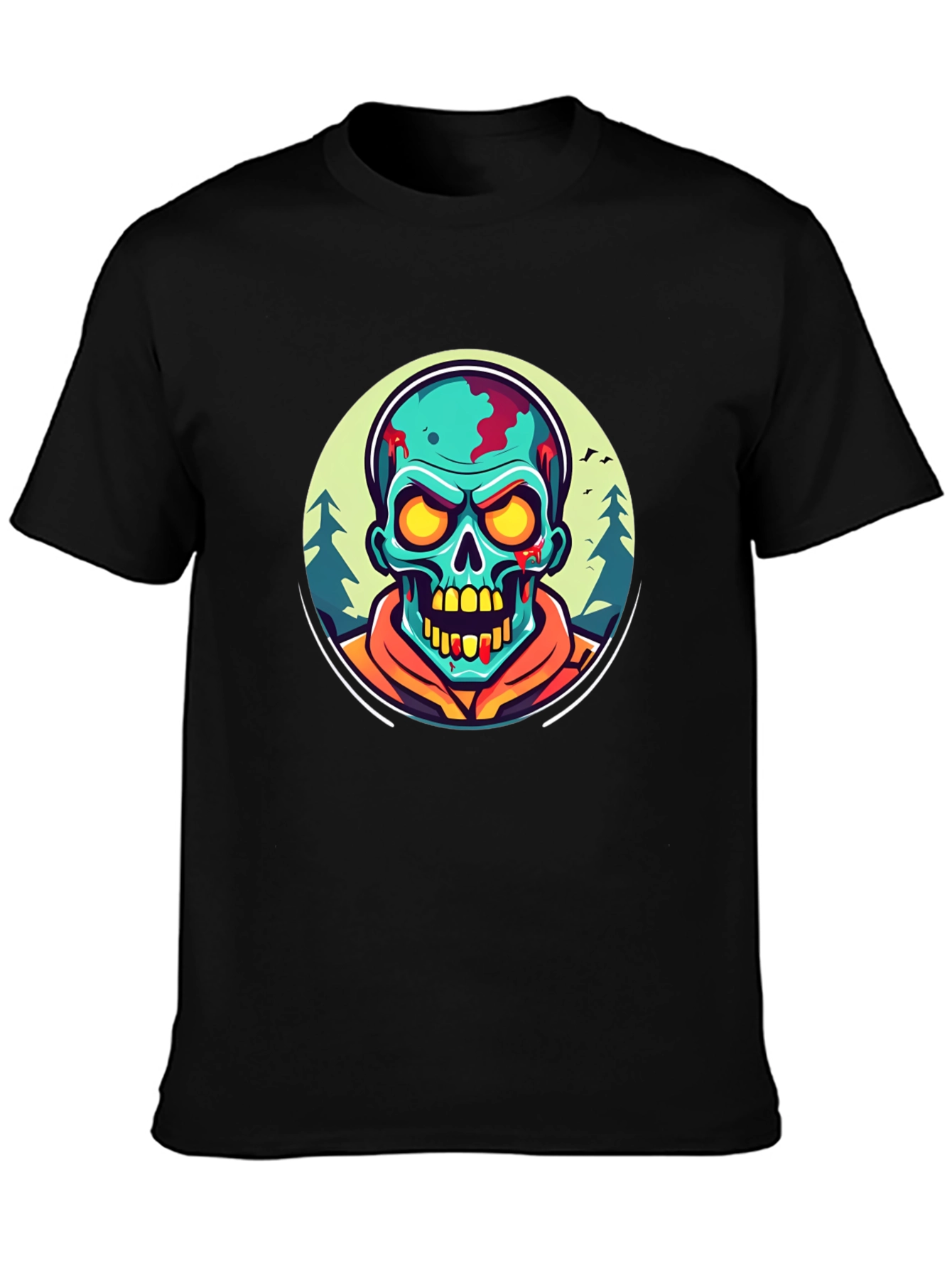 Zombie Graphic Black T-Shirt
