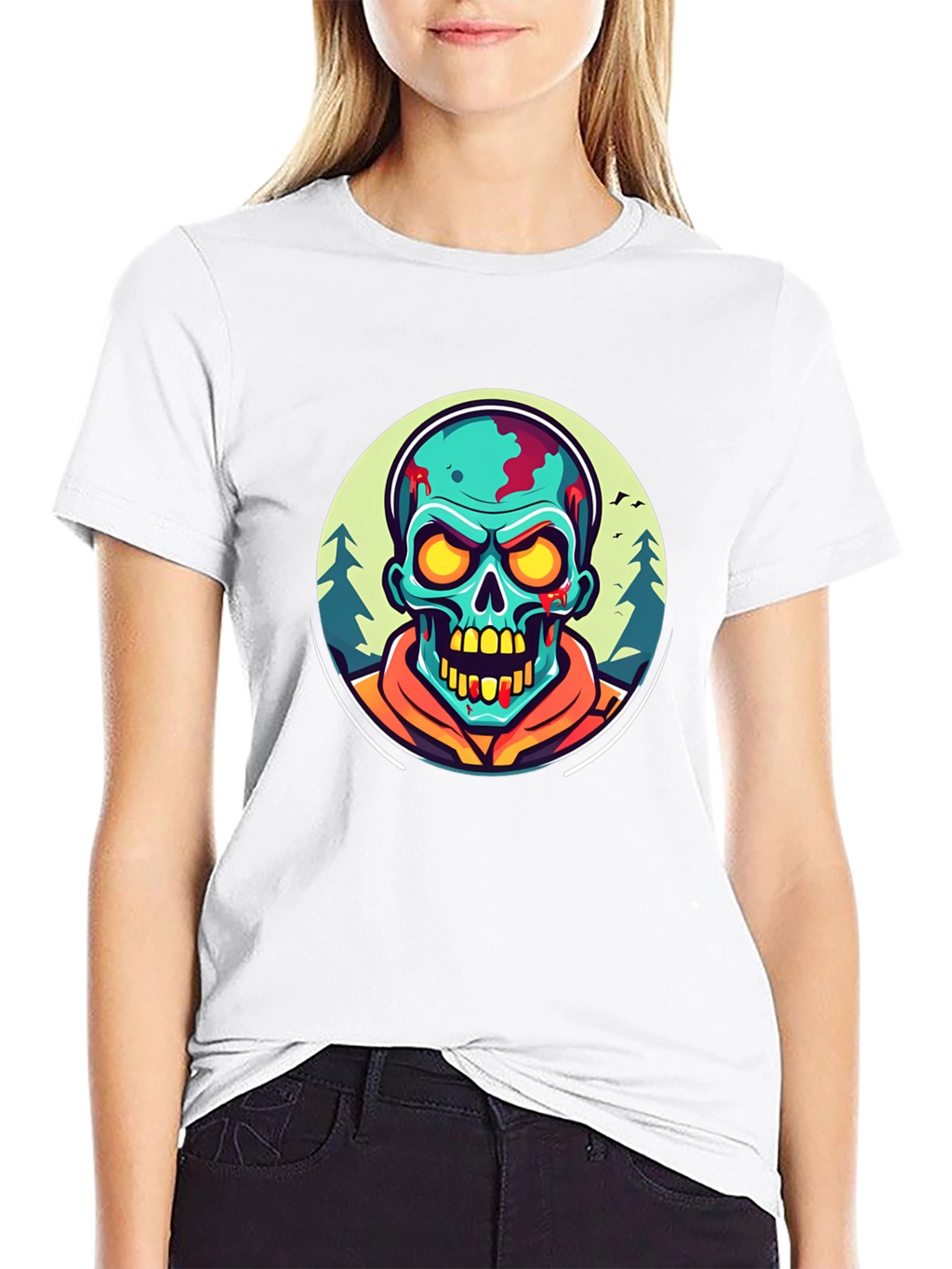 Zombie Graphic Black T-Shirt