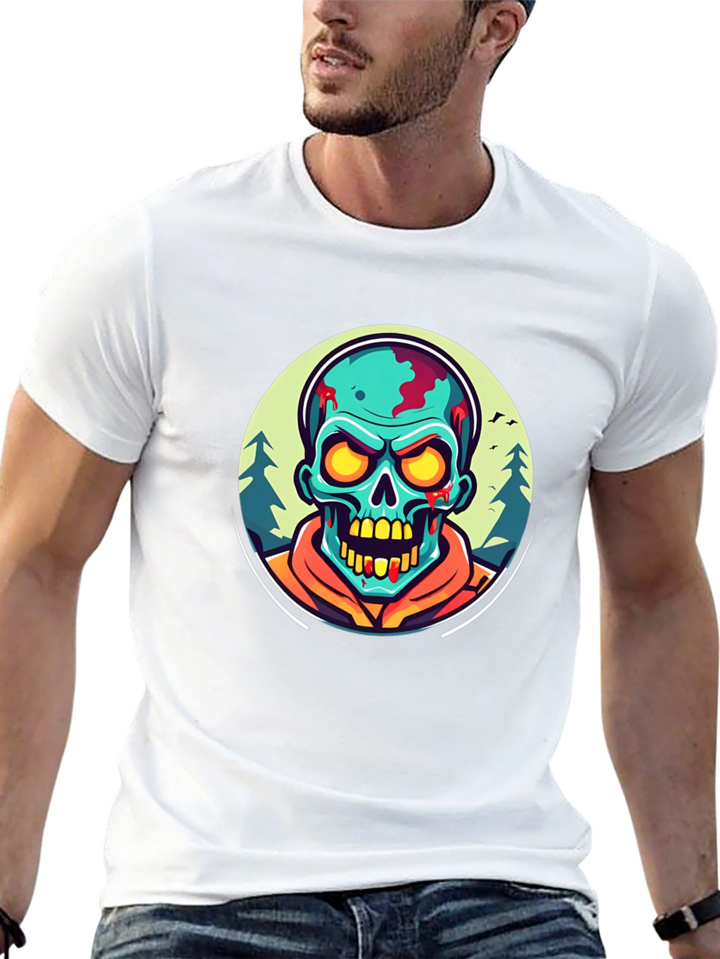 Zombie Graphic Black T-Shirt