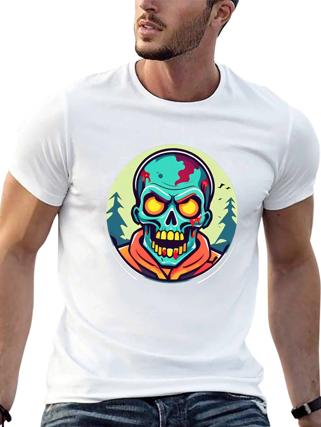 Zombie Graphic Black T-Shirt