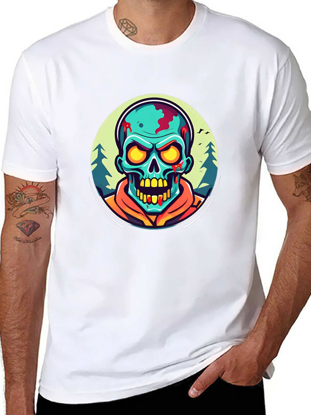 Zombie Graphic Black T-Shirt