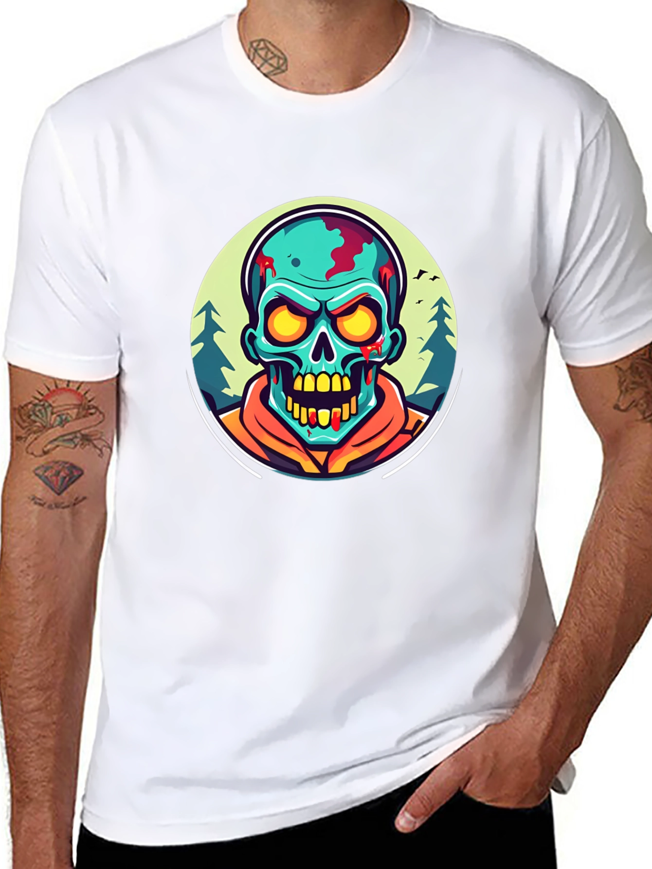 Zombie Graphic Black T-Shirt